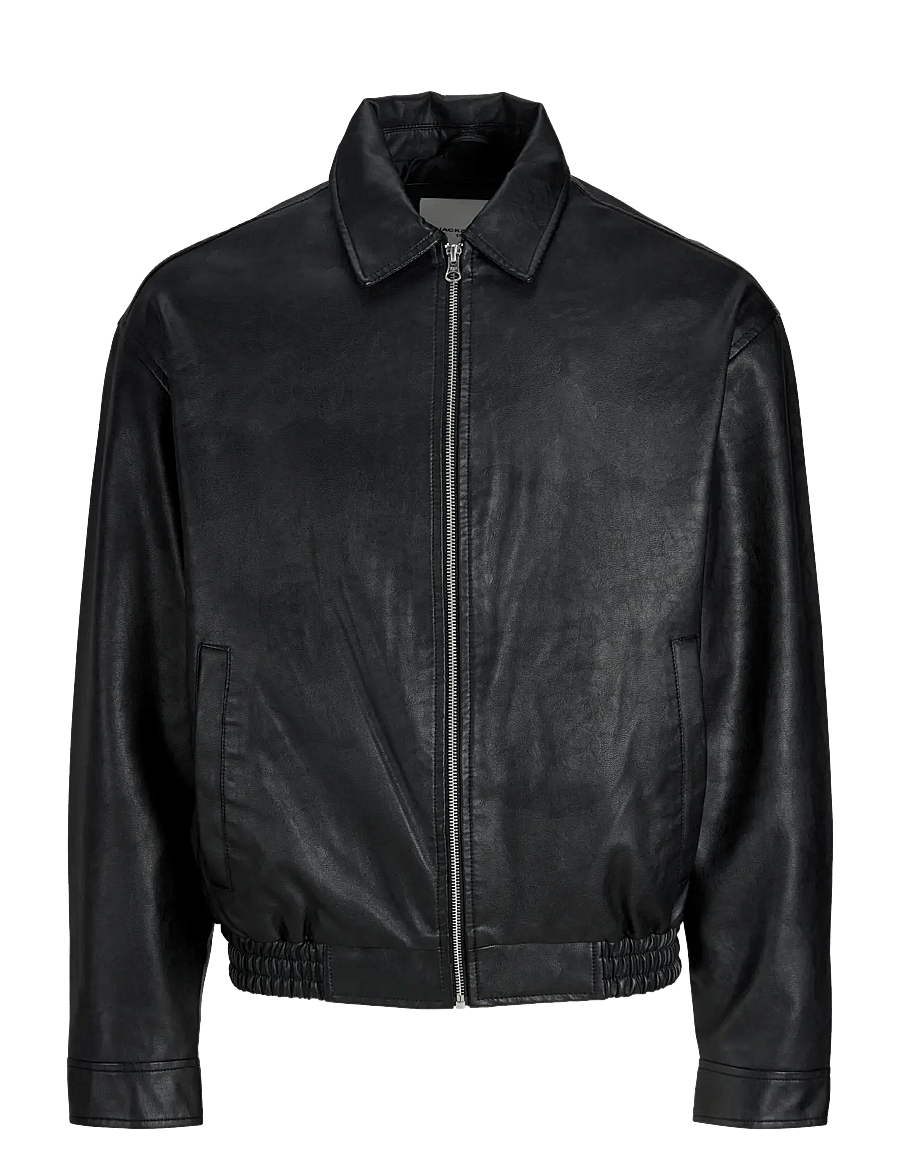 Jack & Jones - JJLEON PU BOMBER - forårsjakker - black - 1