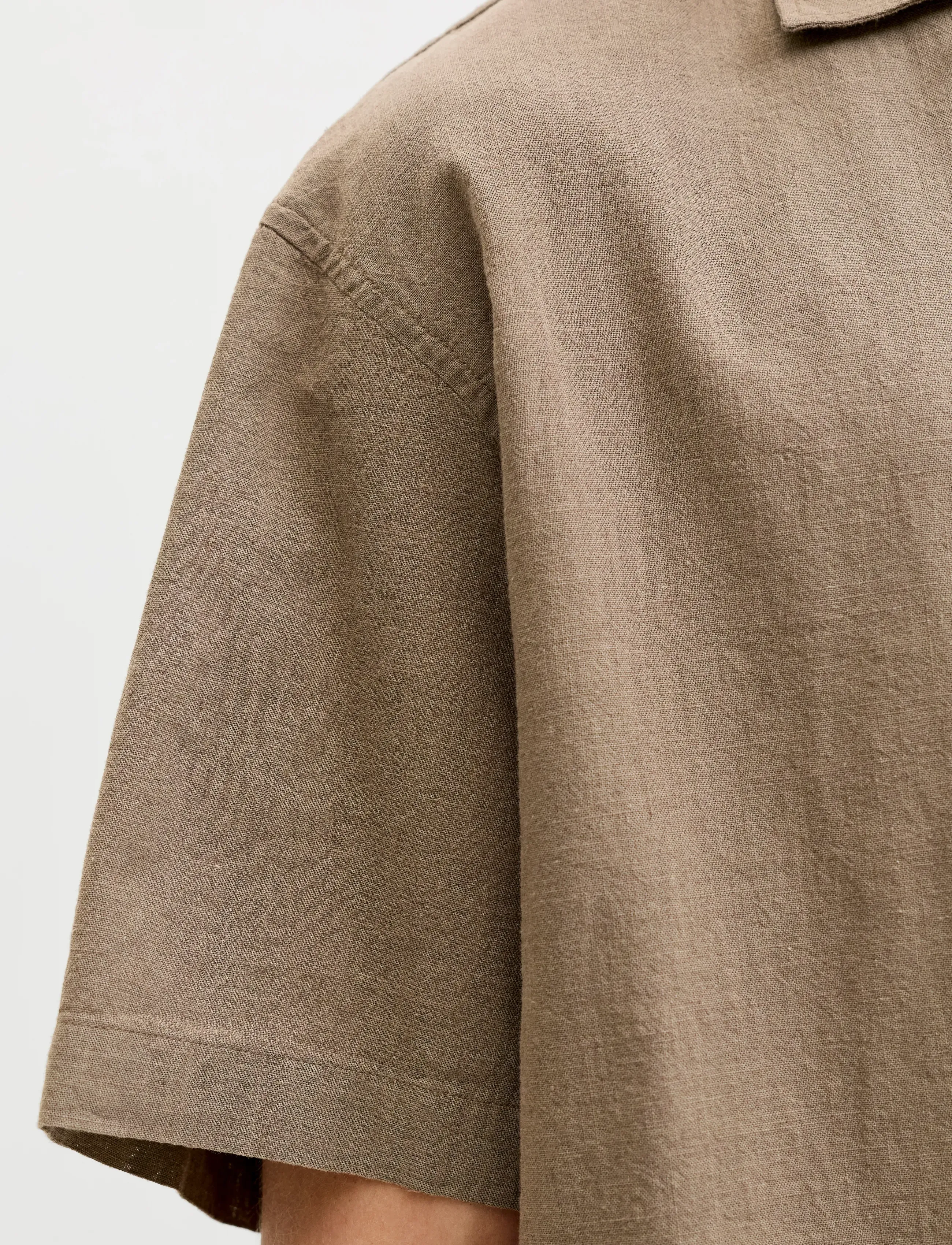 JACK & JONES Jjesummer Linen Blend Resort Shirt Ss Sn kortärmade skjortor herr – bild 6