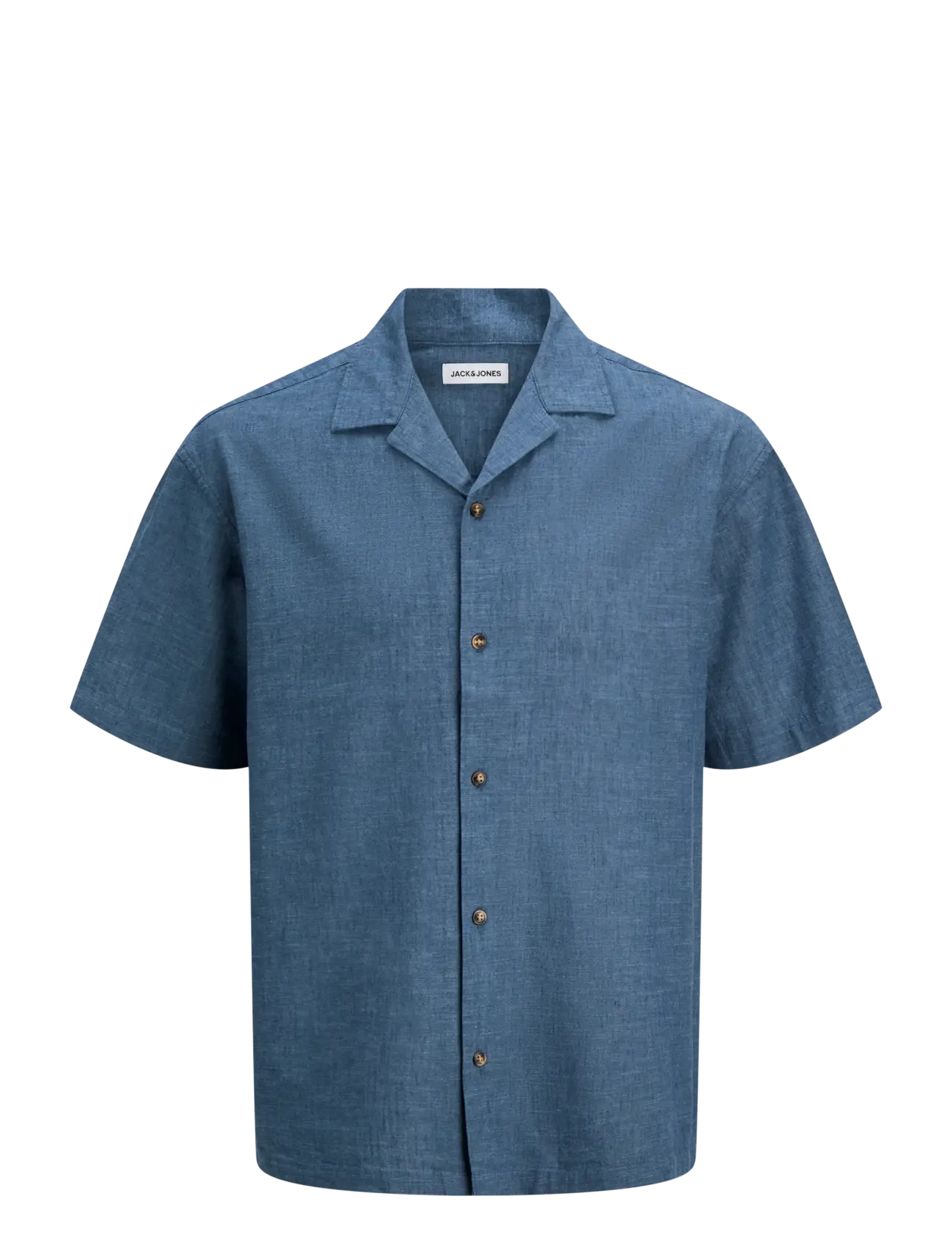 Jack & Jones JJESUMMER LINEN BLEND RESORT SHIRT SS SN - Kurzarmhemden - NAVY BLAZER / blue