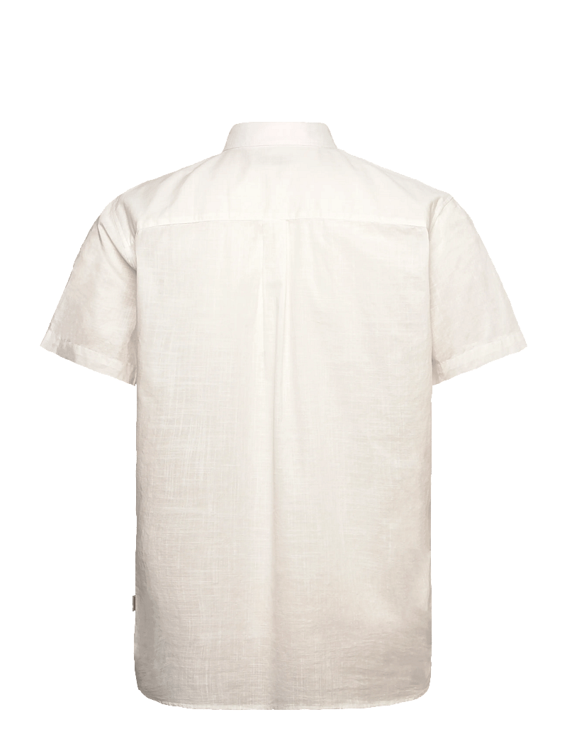 Jack & Jones - JJHENRY SLUB SHIRT SS - kortærmede skjorter - bright white - 1