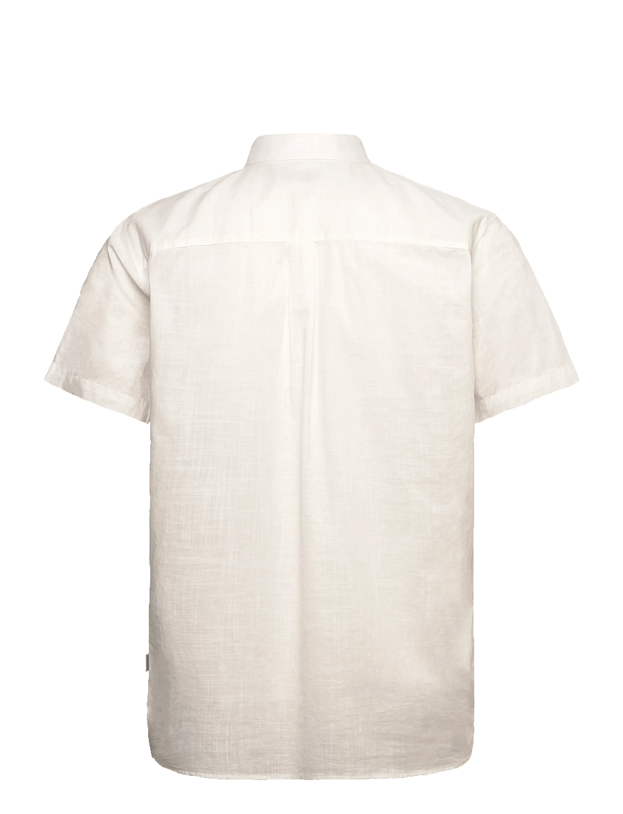 Jack & Jones - JJHENRY SLUB SHIRT SS - lühikeste varrukatega särgid - bright white - 1