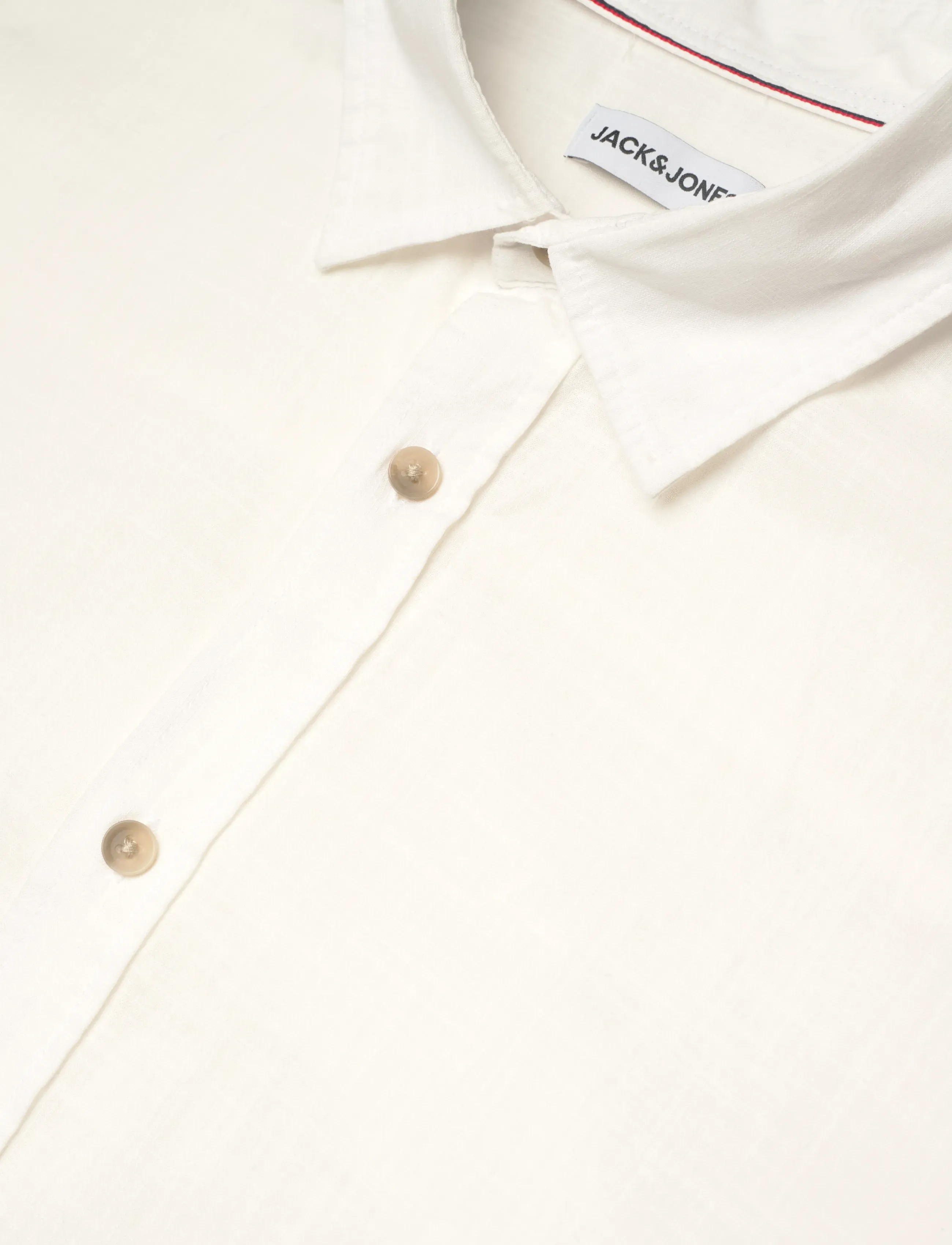 Jack & Jones - JJHENRY SLUB SHIRT SS - lühikeste varrukatega särgid - bright white - 3