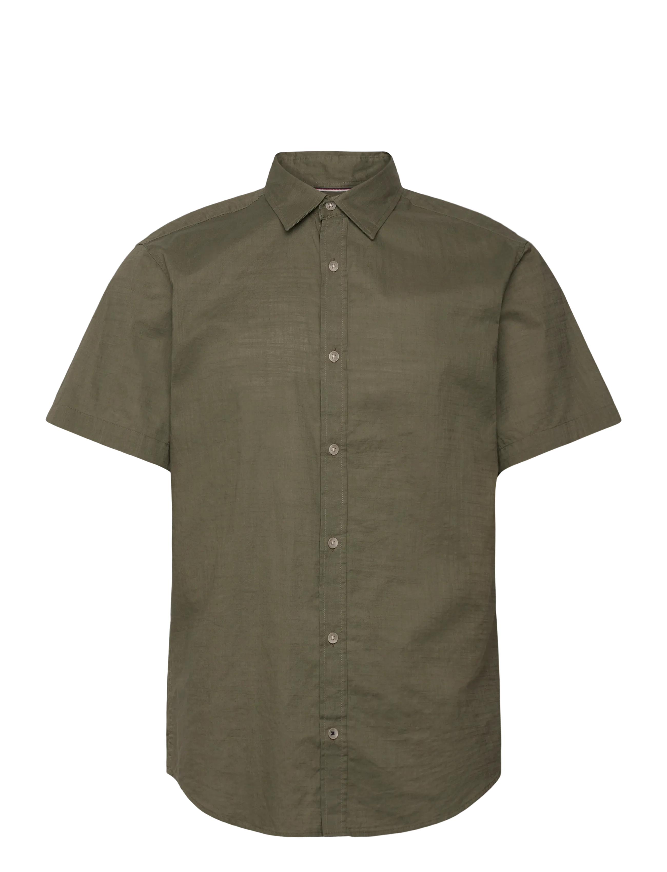JACK & JONES Jjhenry Slub Shirt Ss Khaki - L - Herren