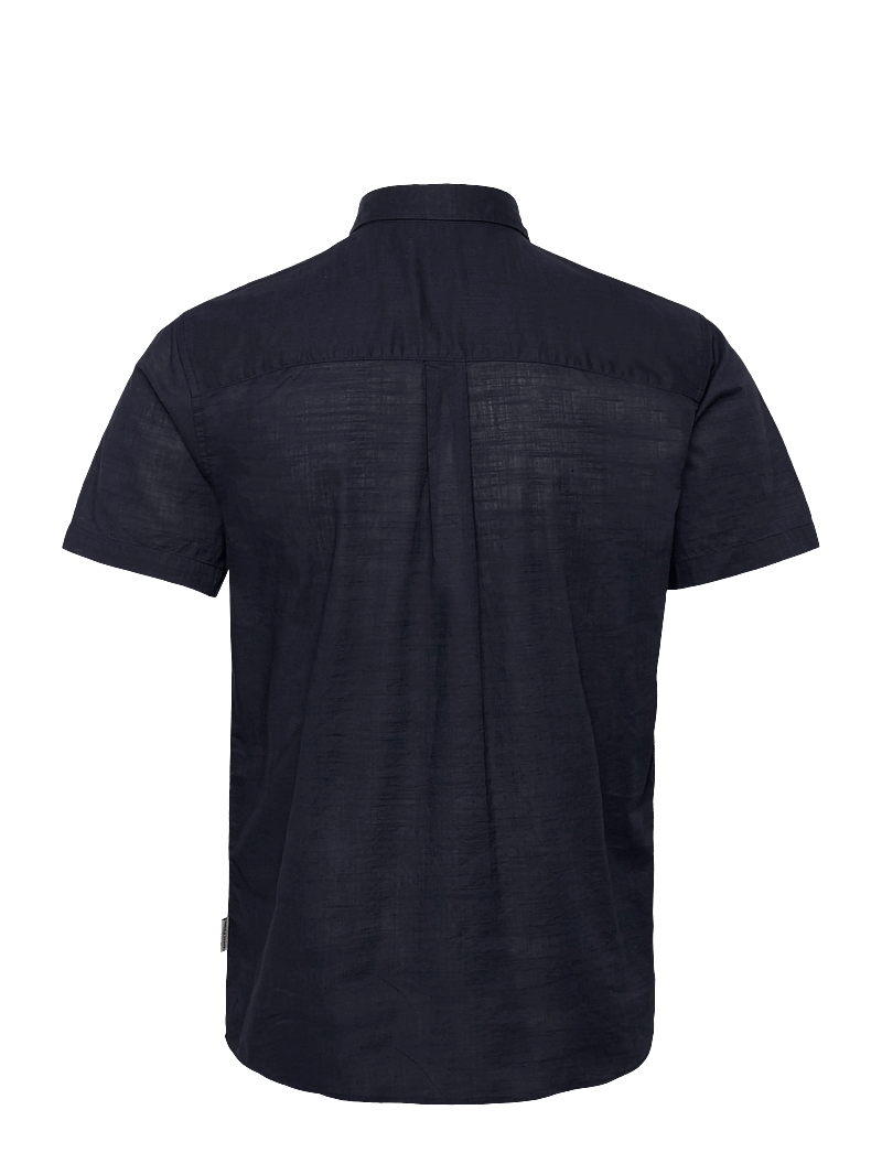 Jack & Jones - JJHENRY SLUB SHIRT SS - lühikeste varrukatega särgid - navy blazer - 1