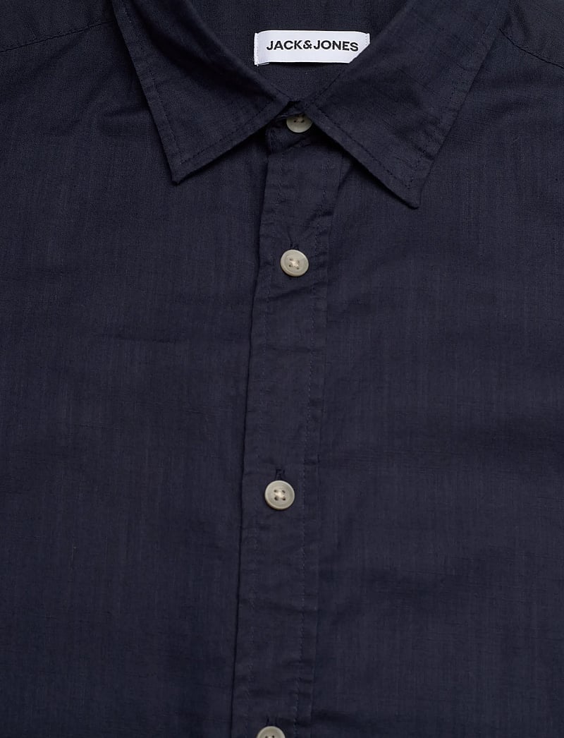 Jack & Jones - JJHENRY SLUB SHIRT SS - lühikeste varrukatega särgid - navy blazer - 2