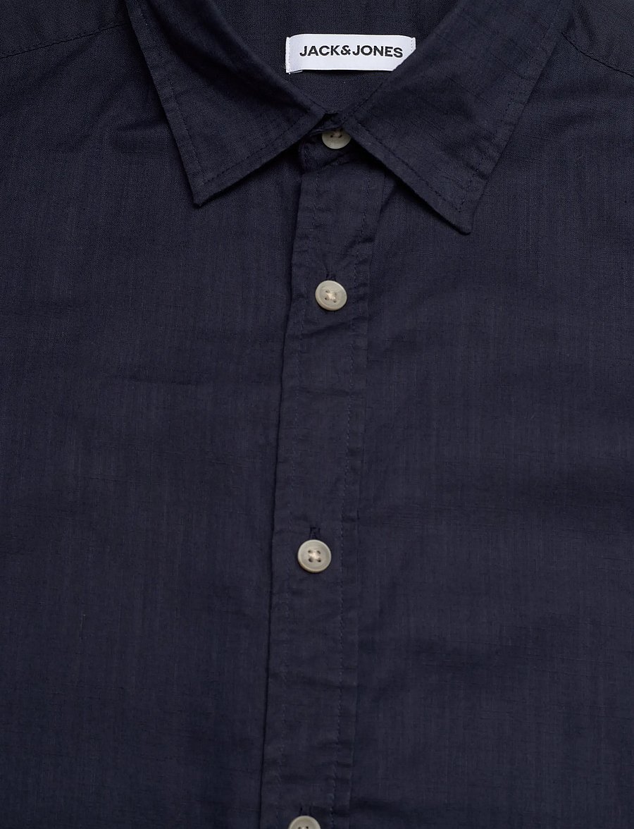 Jack & Jones - JJHENRY SLUB SHIRT SS - kurzarmhemden - navy blazer - 2