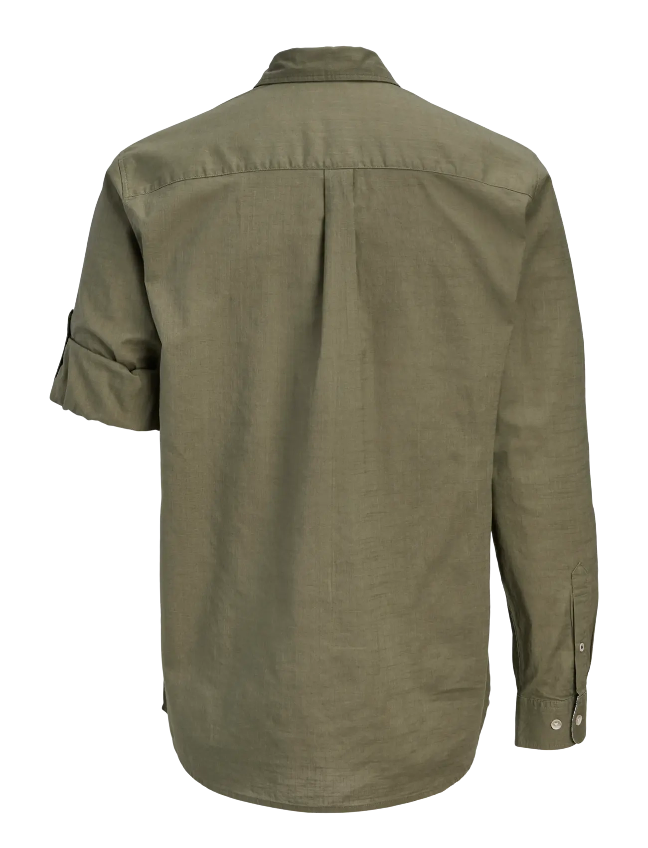 Jack & Jones - JJHENRY SLUB DETAIL SHIRT LS - casual skjorter - dusty olive - 2