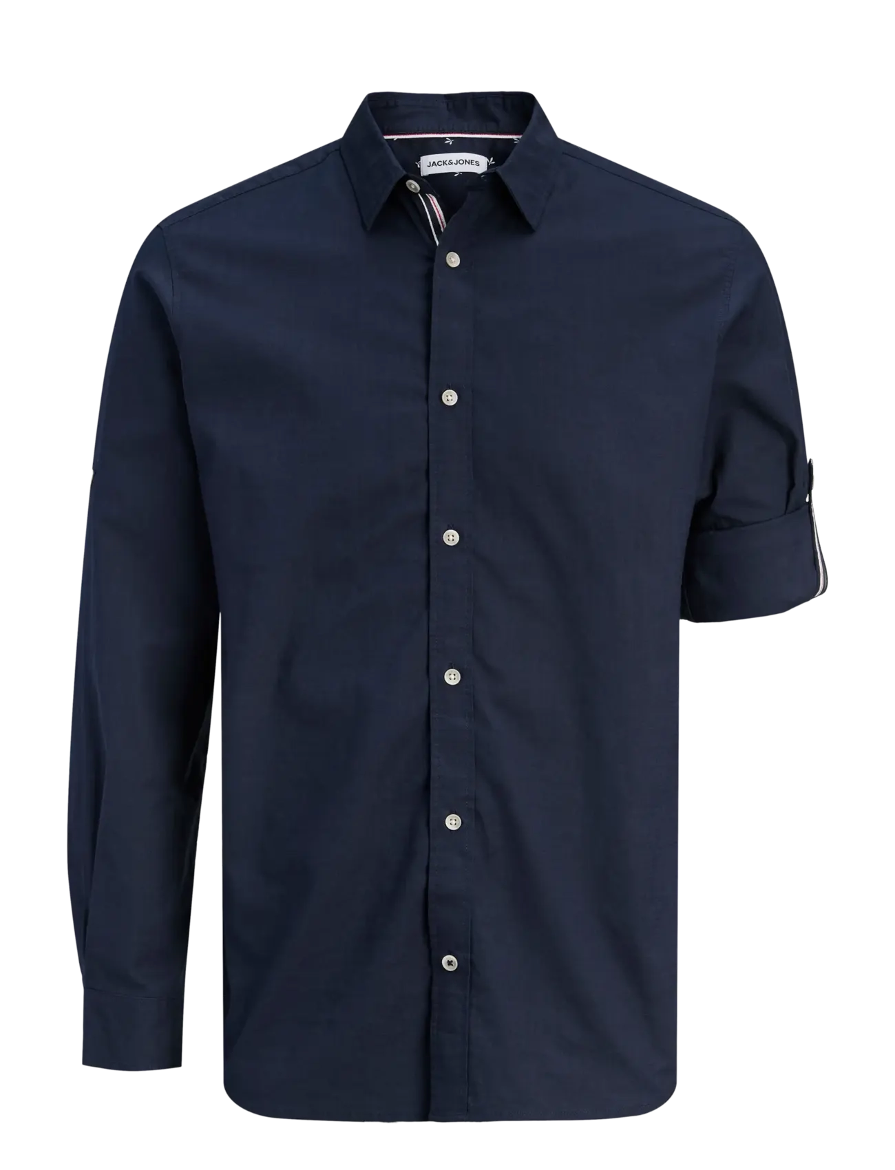 Jack & Jones JJHENRY SLUB DETAIL SHIRT LS - Rennot kauluspaidat - NAVY BLAZER / navy