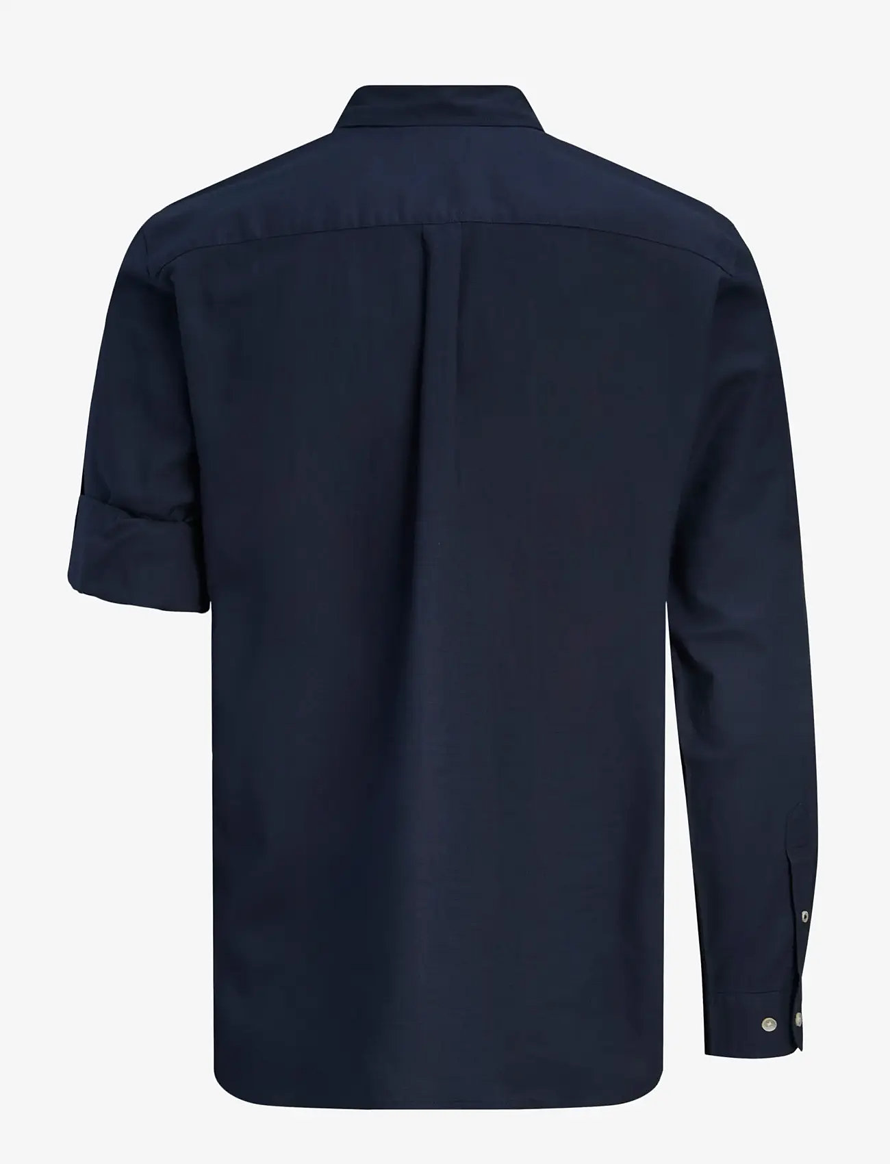 Jack & Jones - JJHENRY SLUB DETAIL SHIRT LS - casual skjorter - navy blazer - 2