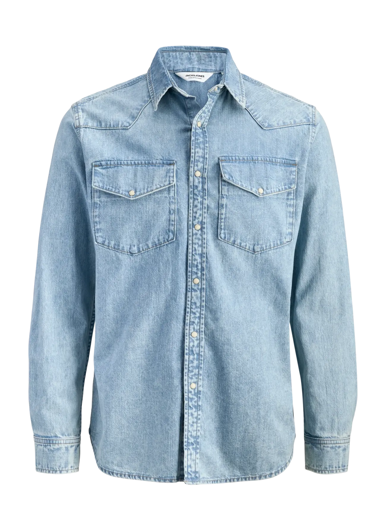 JACK & JONES Jjewestern Jjshirt At 187 Noos Blau - S - Herren