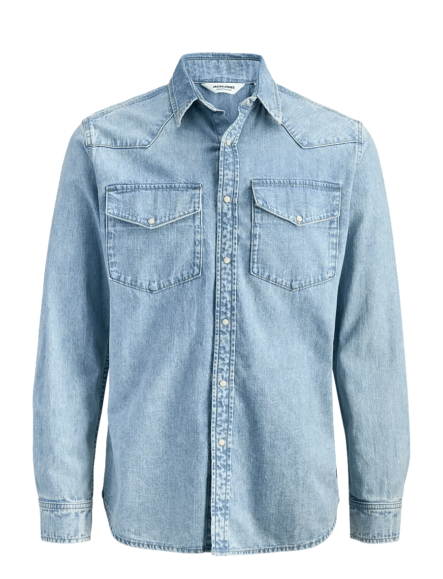 Jack & Jones - JJEWESTERN JJSHIRT AT 187 NOOS - jeanshemden - blue denim - 1