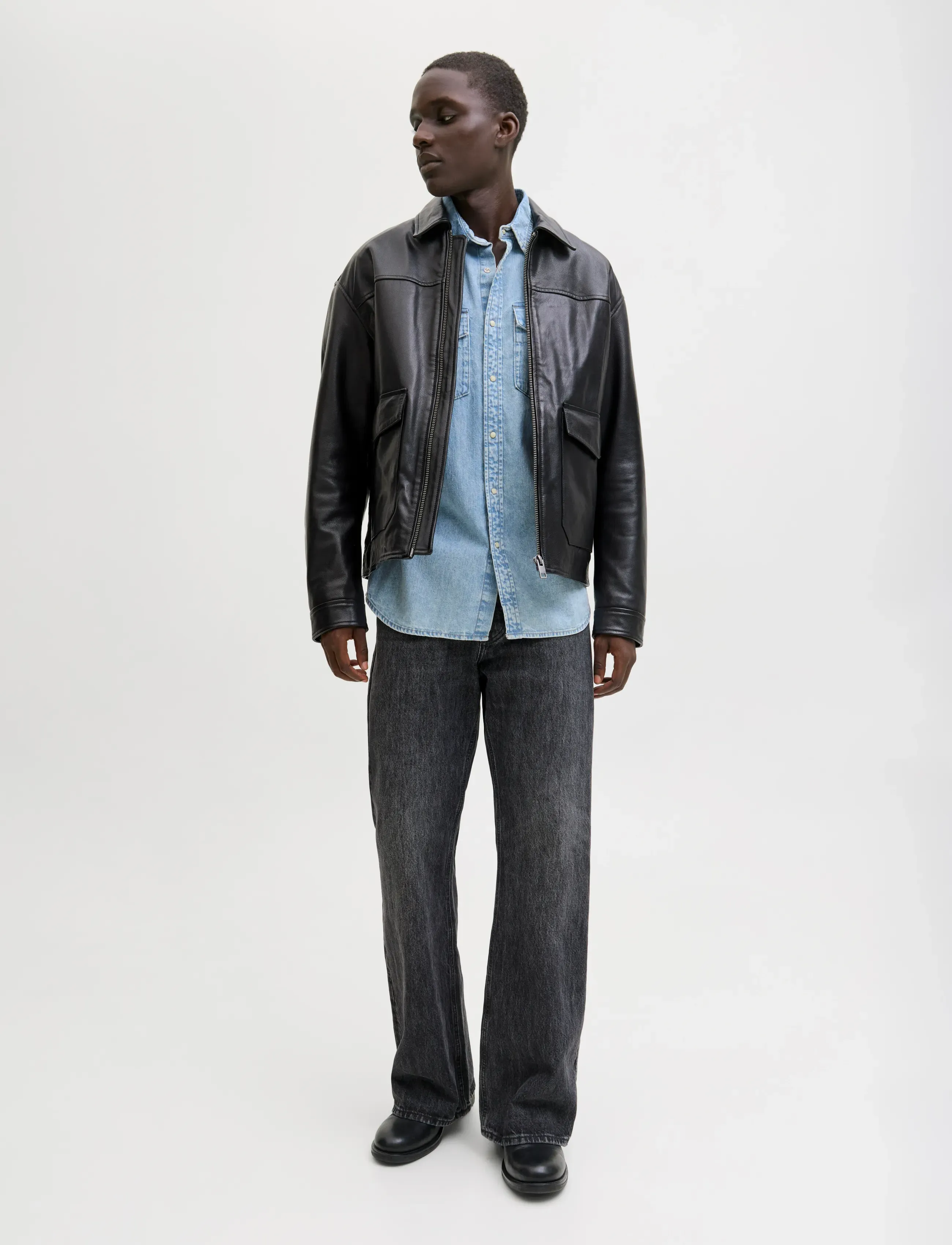 Jack & Jones - JJEWESTERN JJSHIRT AT 187 NOOS - gallaskyrtur - blue denim - 3