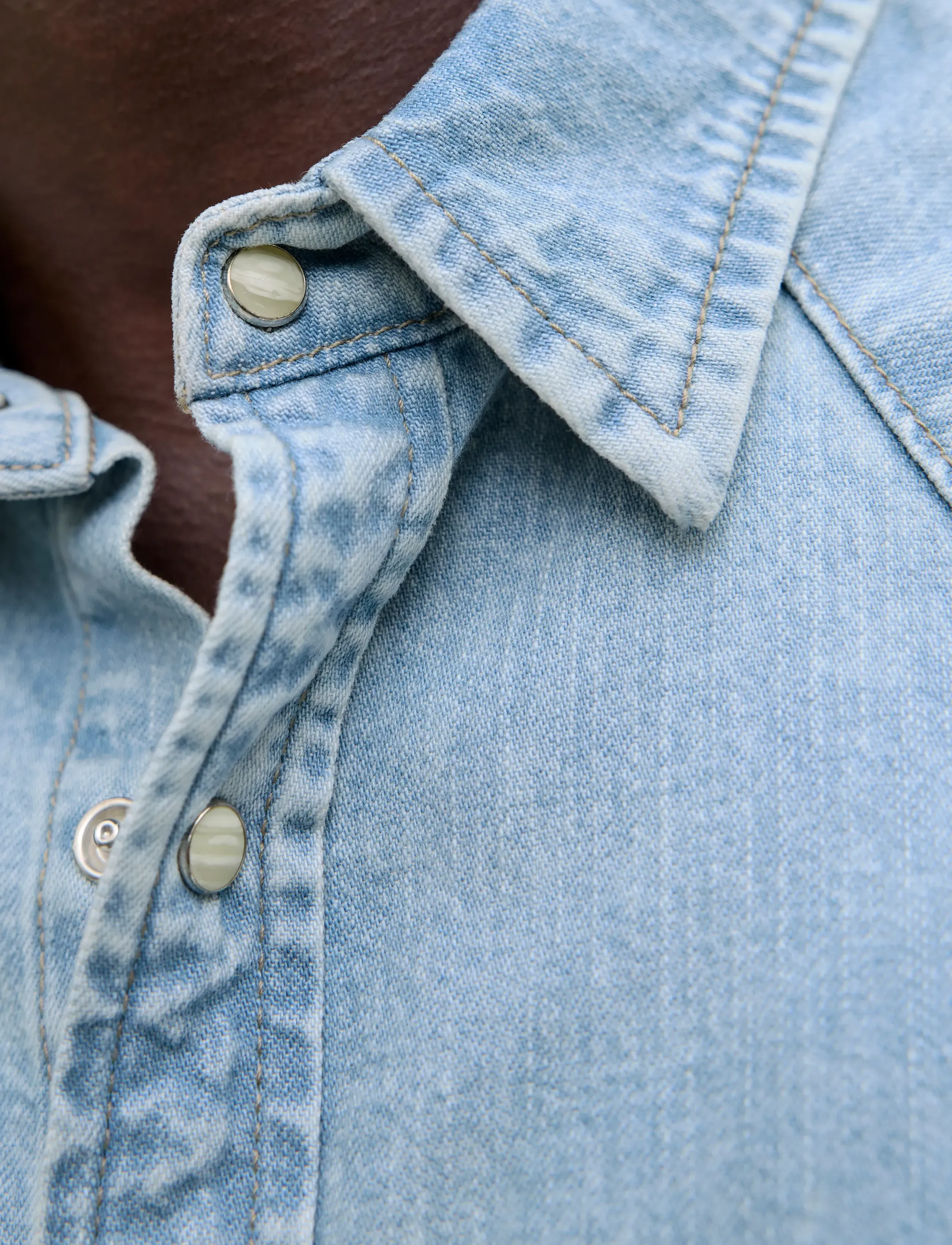 Jack & Jones - JJEWESTERN JJSHIRT AT 187 NOOS - gallaskyrtur - blue denim - 5