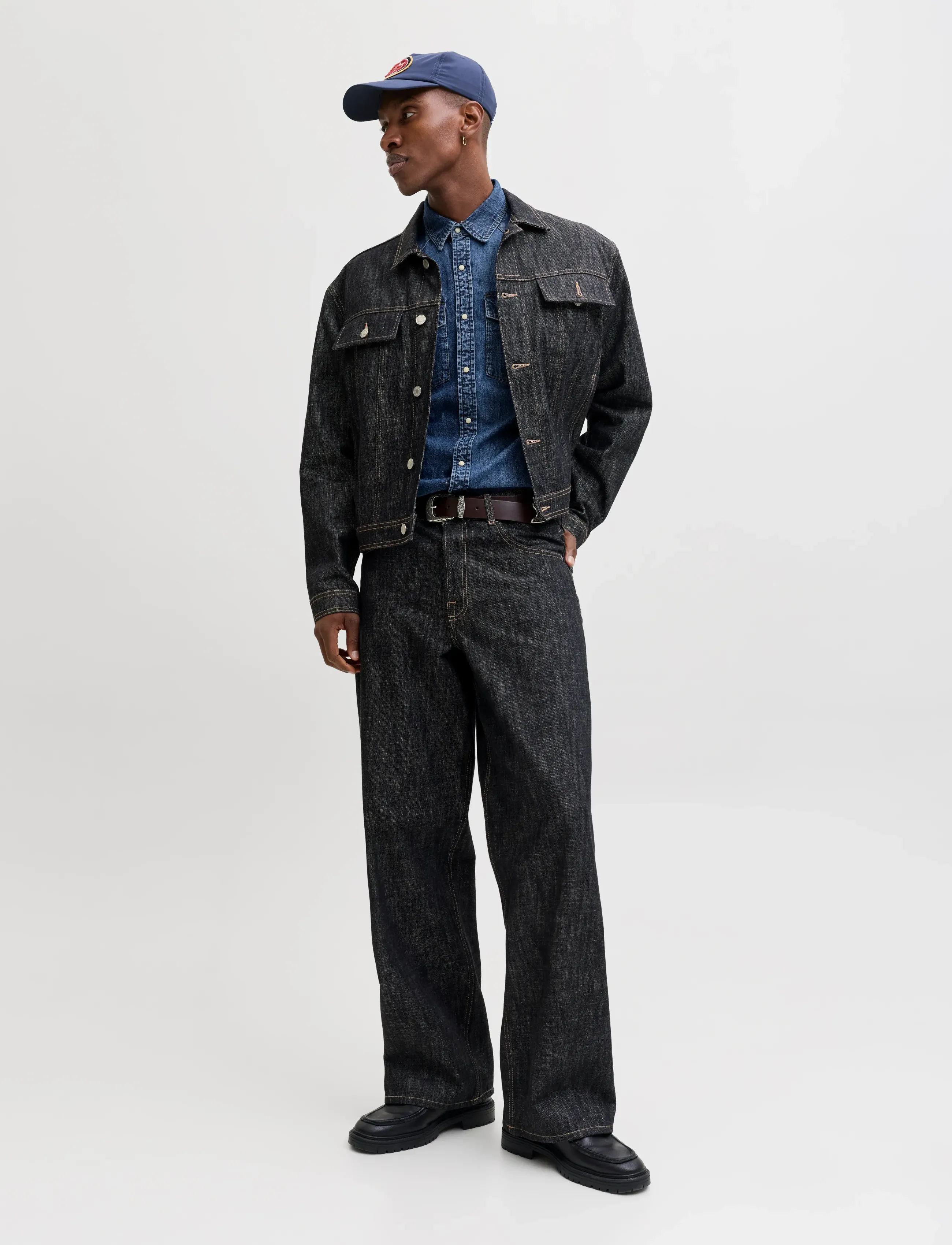 Jack & Jones - JJEWESTERN JJSHIRT AT 187 NOOS - jeansskjortor - blue denim - 3