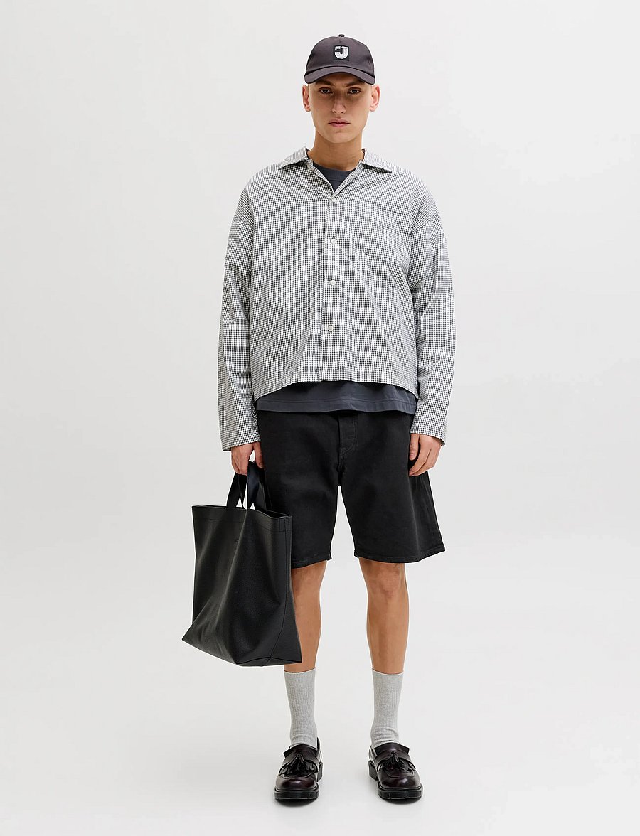 Jack & Jones - JJITONY JJORIGINAL SHORTS AM 460 SN - jorts - black denim - 4