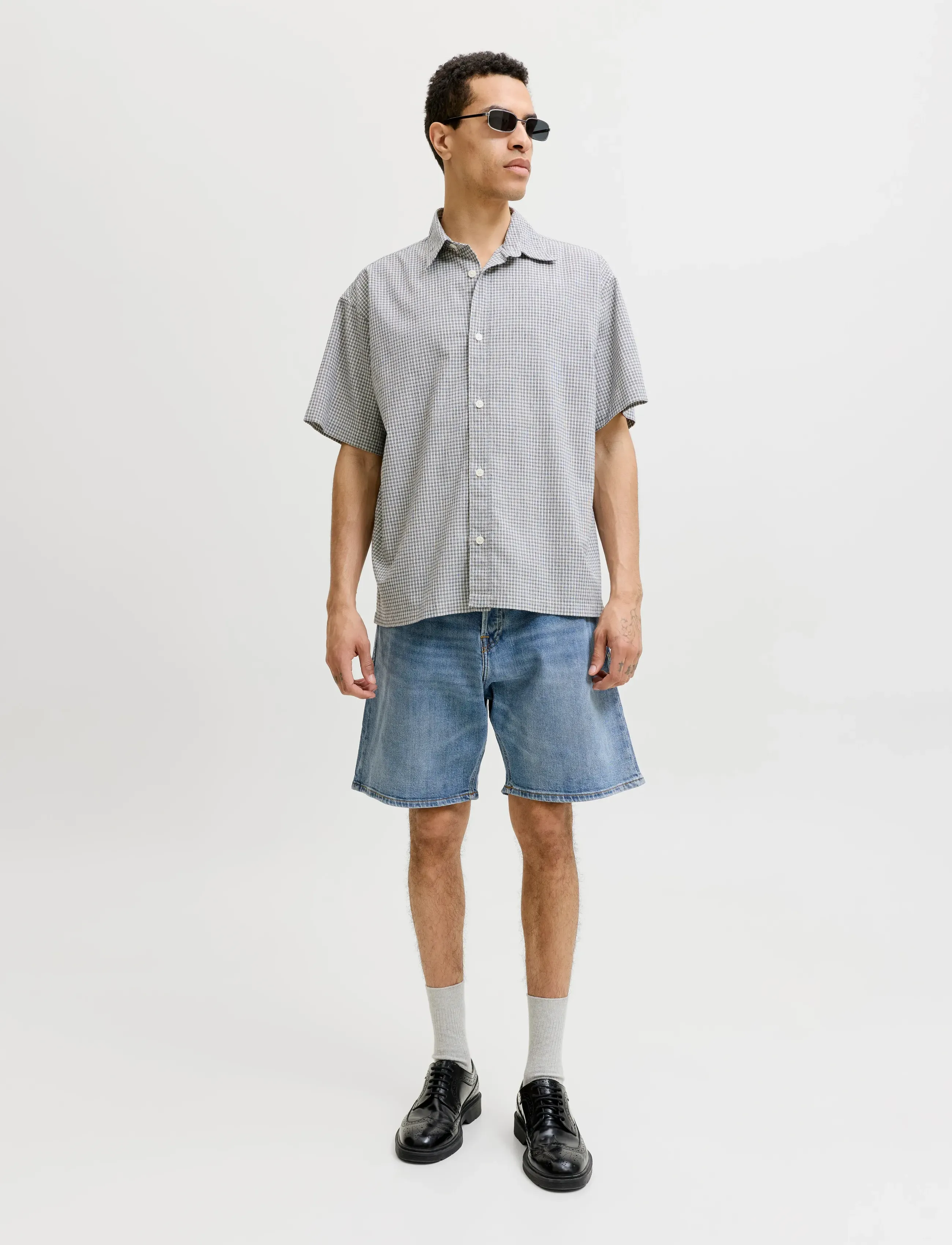 Jack & Jones - JJITONY JJORIGINAL SHORTS AM 460 SN - jorts - blue denim - 4