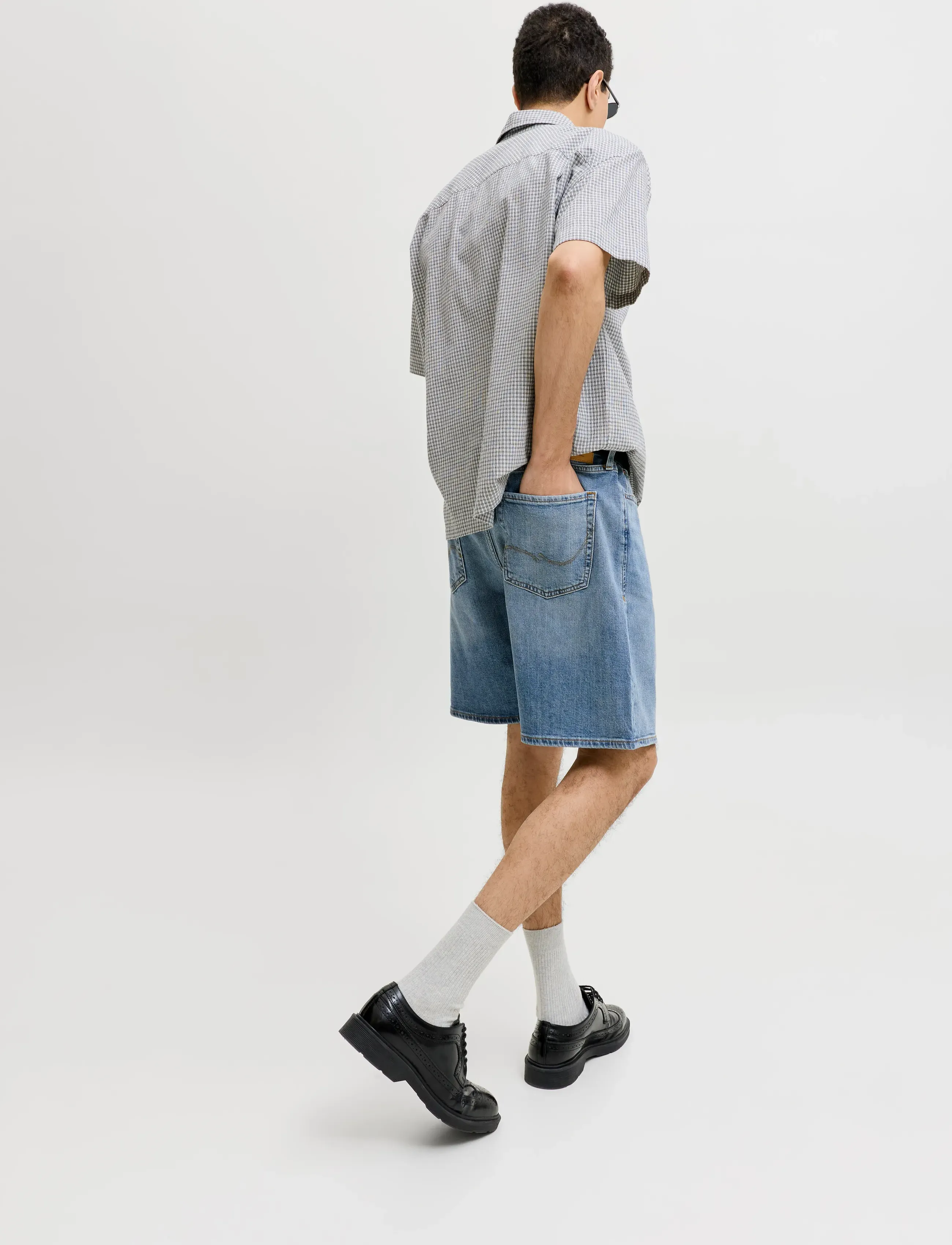 Jack & Jones - JJITONY JJORIGINAL SHORTS AM 460 SN - jorts - blue denim - 5