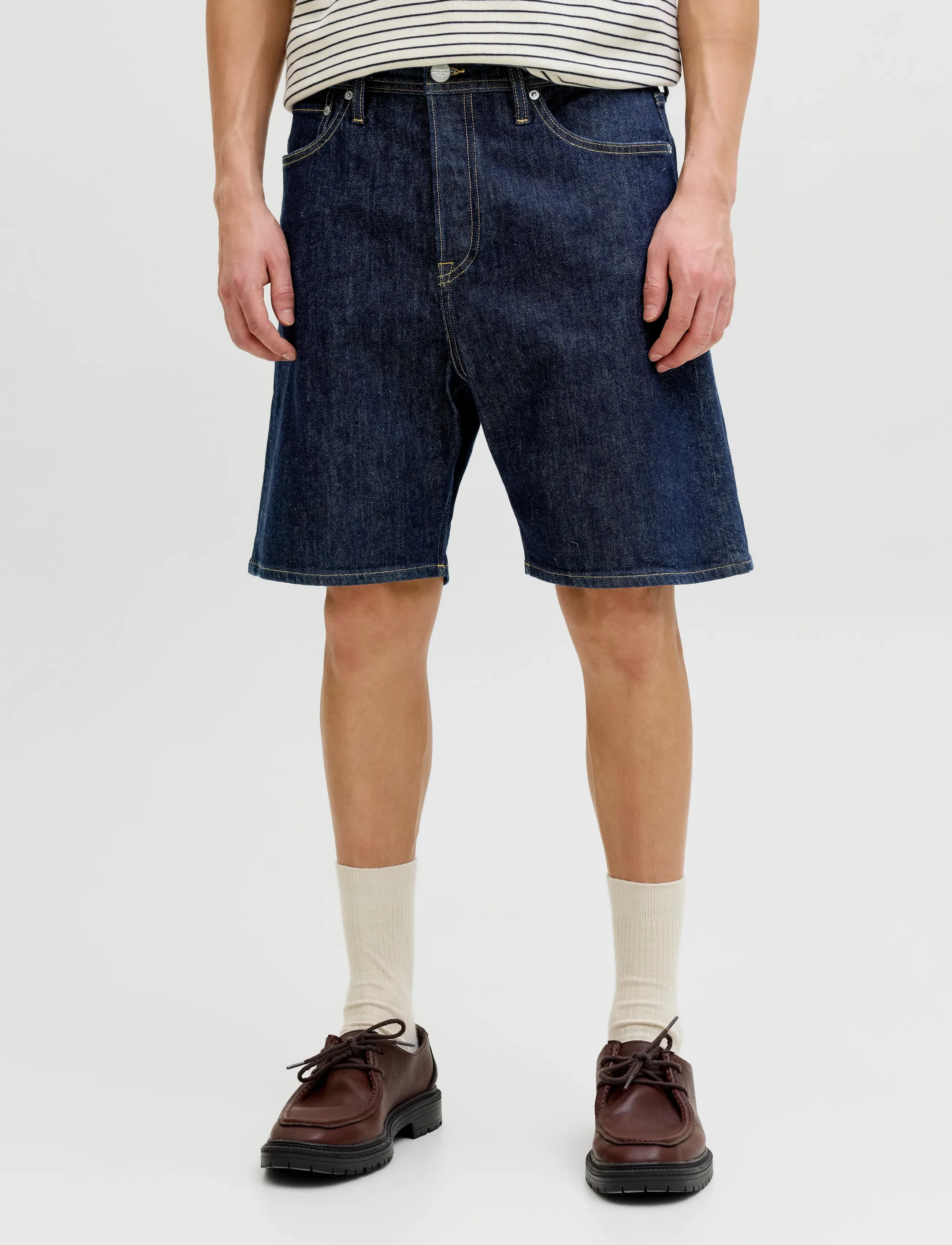 Jack & Jones JJITONY JJORIGINAL SHORTS AM 460 SN - Lühikesed teksapüksid - BLUE DENIM / navy