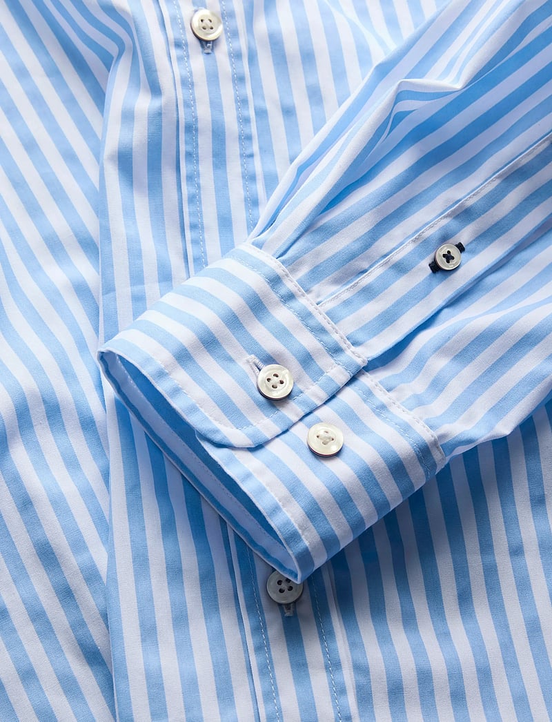 Jack & Jones - JJMATHEO DETAIL PRINT SHIRT LS - gestreifte hemden - celestial blue - 2