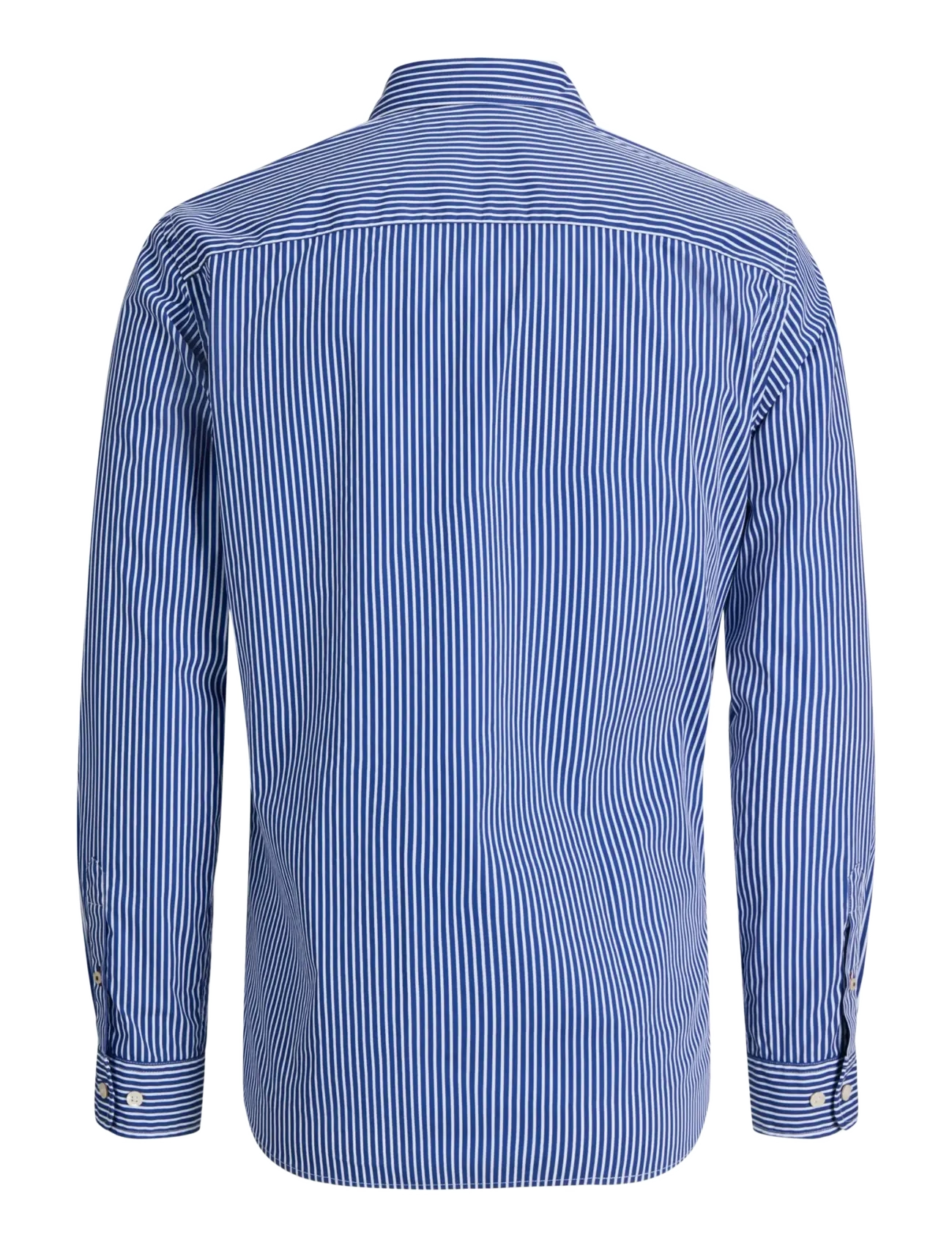 Jack & Jones - JJMATHEO DETAIL PRINT SHIRT LS - gestreifte hemden - medieval blue - 1