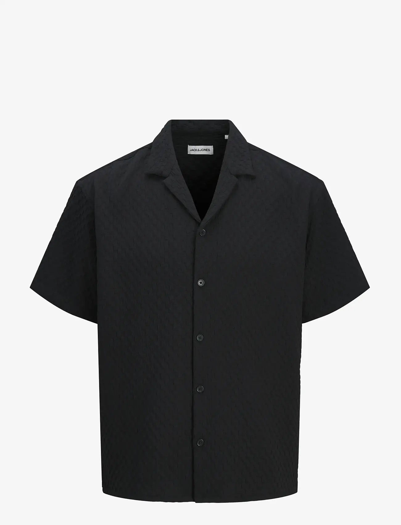 Jack & Jones - JJSEAN RESORT SHIRT SS - kortærmede skjorter - black - 1