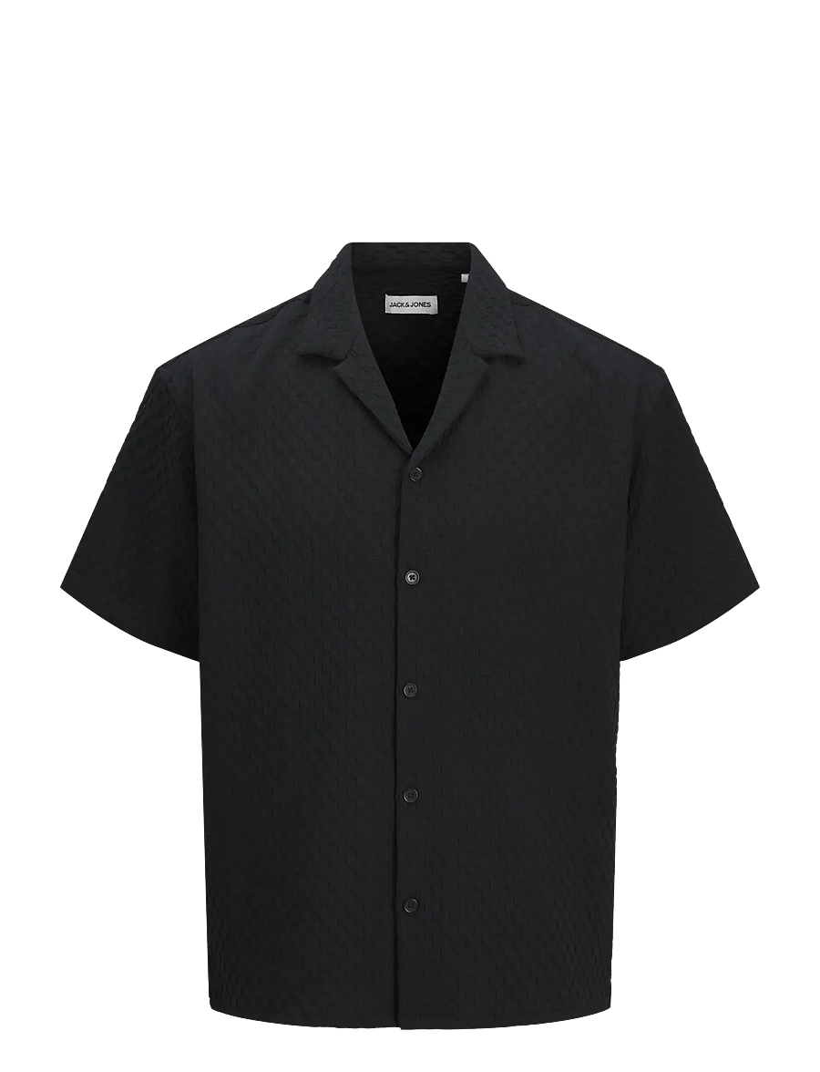 Jack & Jones - JJSEAN RESORT SHIRT SS - kortærmede skjorter - black - 1