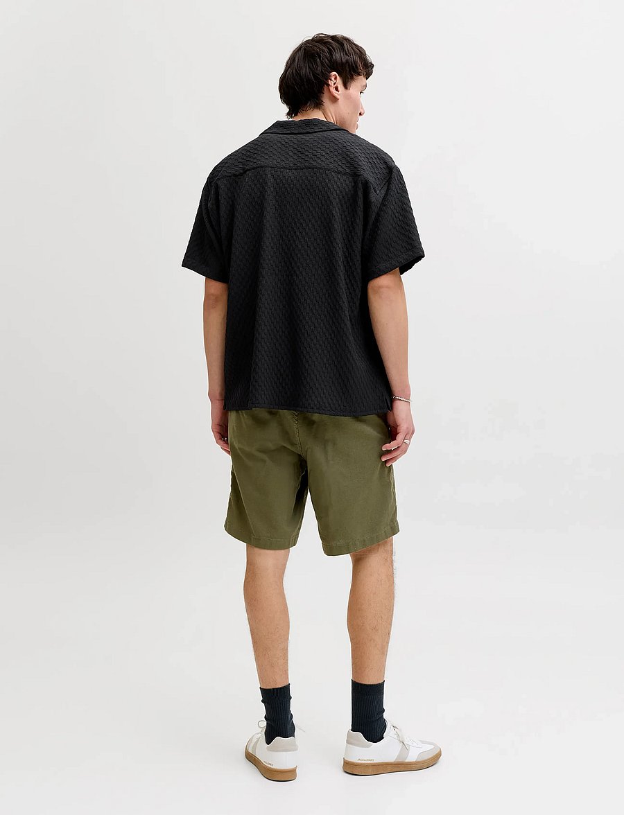 Jack & Jones - JJSEAN RESORT SHIRT SS - kortærmede skjorter - black - 3