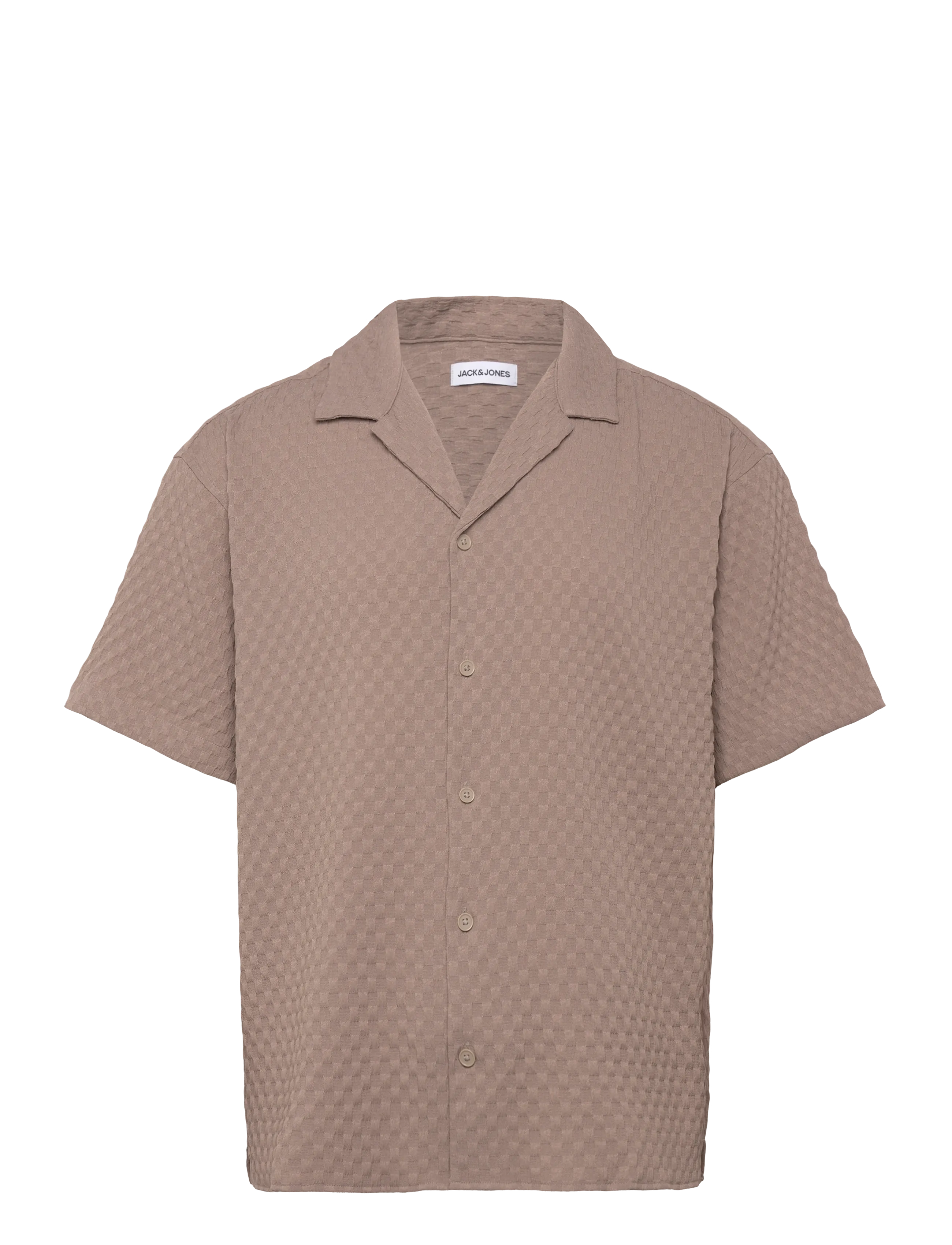 JACK & JONES Jjsean Resort Shirt Ss Beige - M - Herren