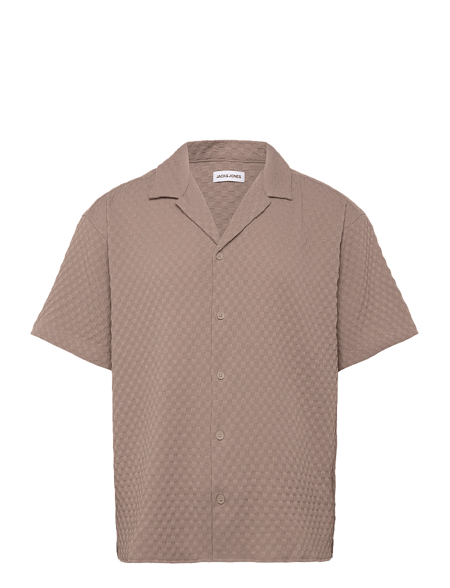 Jack & Jones - JJSEAN RESORT SHIRT SS - kortärmade skjortor - string - 0