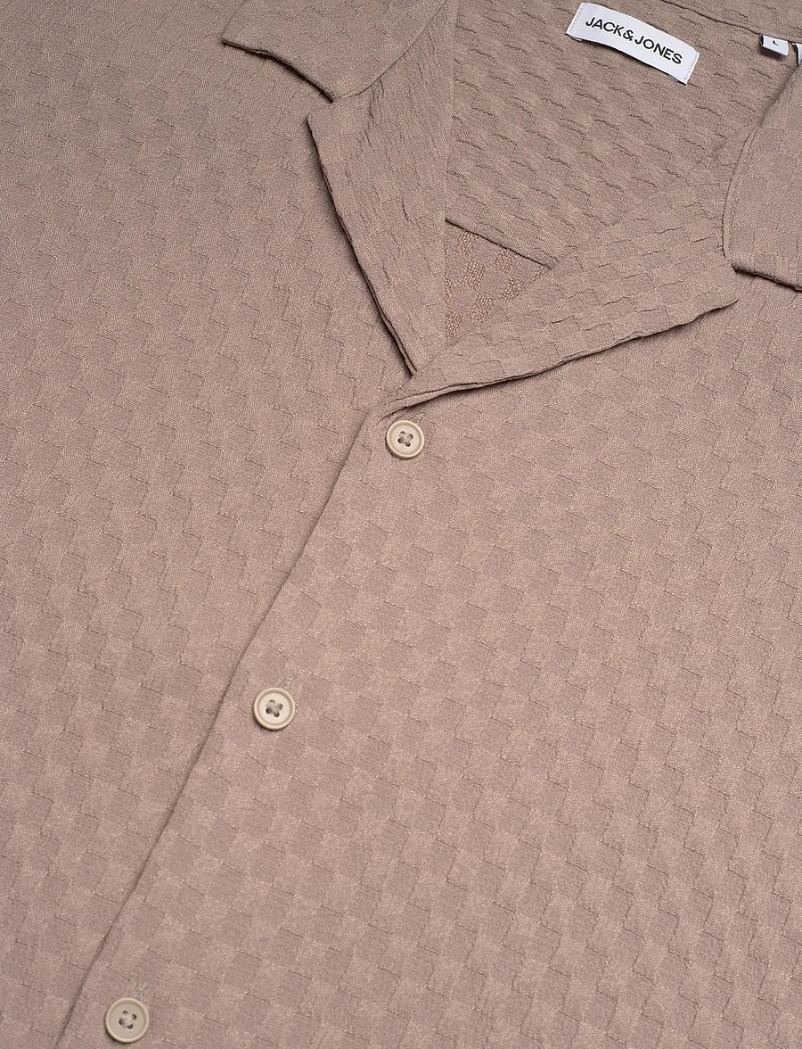 Jack & Jones - JJSEAN RESORT SHIRT SS - kortärmade skjortor - string - 3