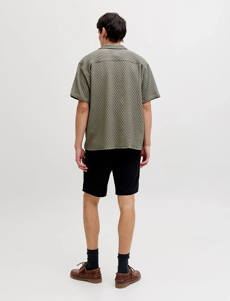 Jack & Jones - JJSEAN RESORT SHIRT SS - kurzarmhemden - vetiver - 3