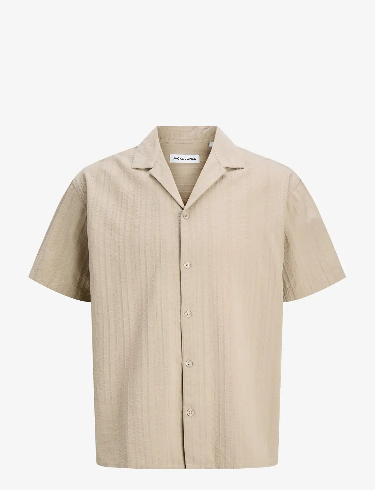 Jack & Jones - JJETYSON RESORT SHIRT SS SN - kortærmede skjorter - string - 1
