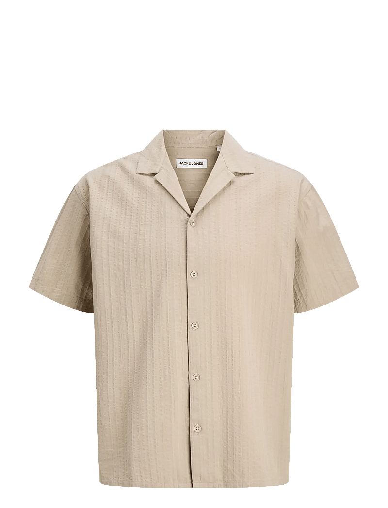 Jack & Jones - JJETYSON RESORT SHIRT SS SN - kortærmede skjorter - string - 1