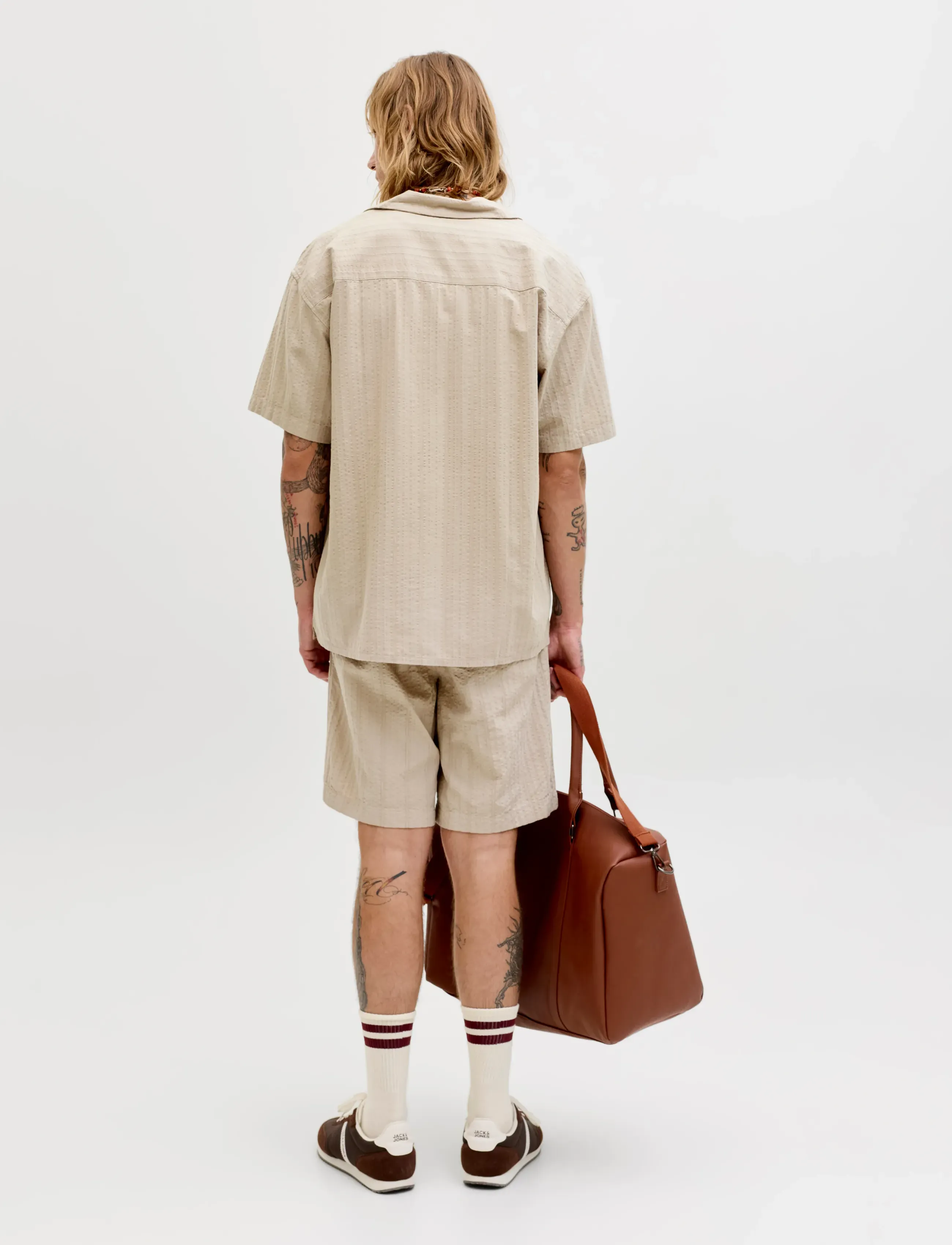 Jack & Jones - JJETYSON RESORT SHIRT SS SN - kurzarmhemden - string - 2