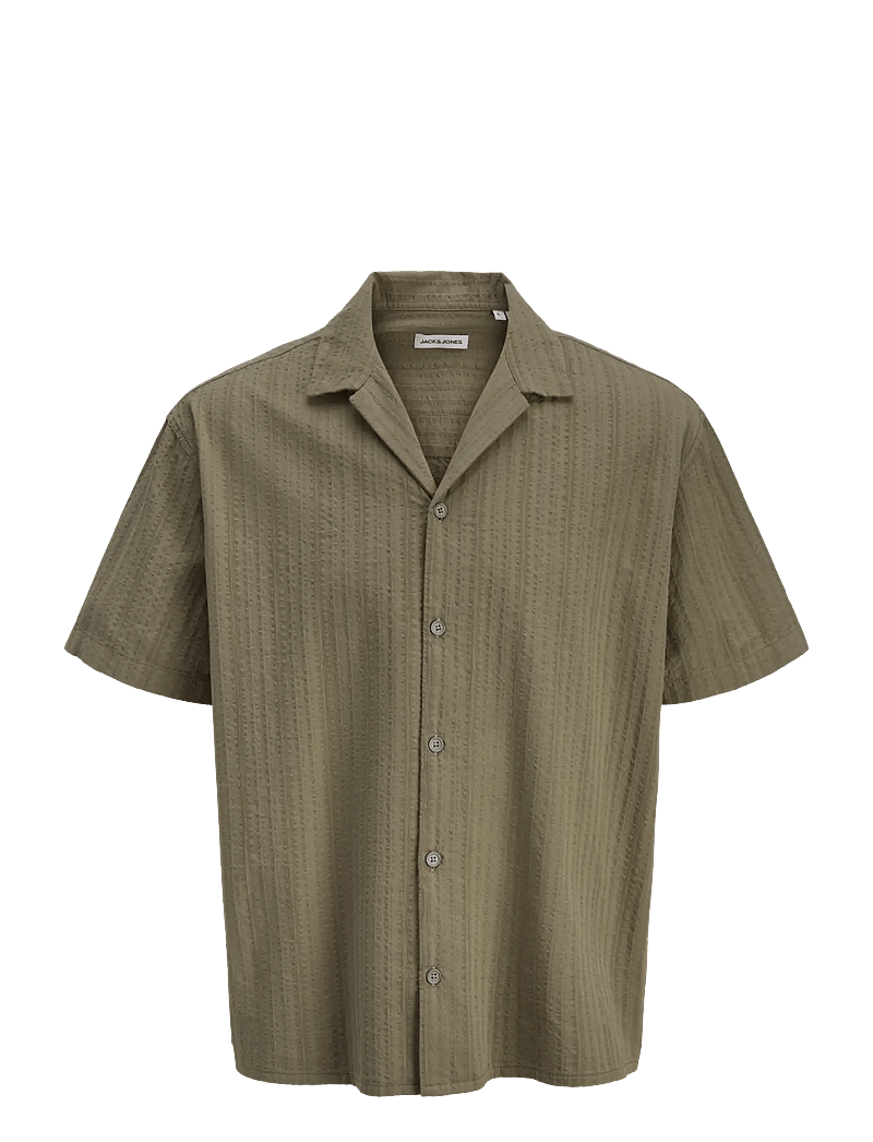 Jack & Jones - JJETYSON RESORT SHIRT SS SN - kortærmede skjorter - vetiver - 1