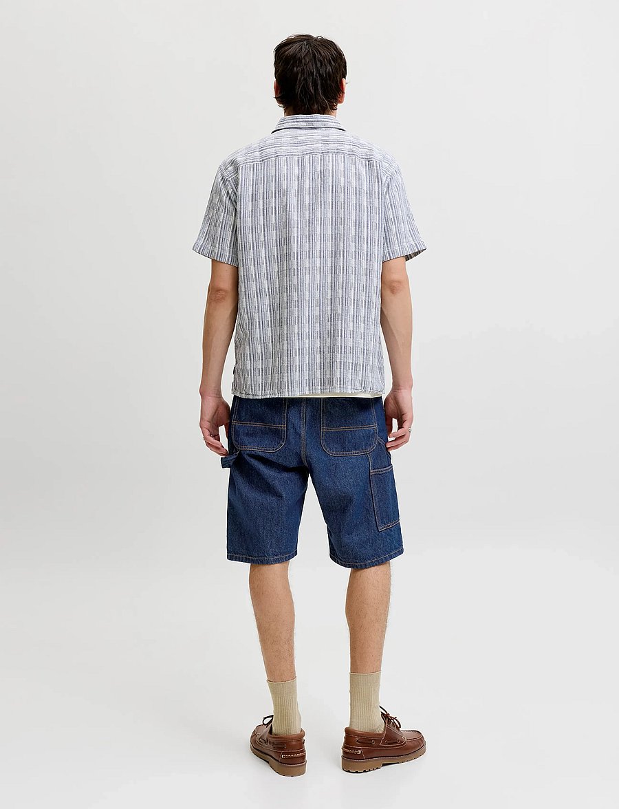 Jack & Jones - JJIALEX JJCARPENTER SHORTS NS 830 - cargo shorts - blue denim - 3