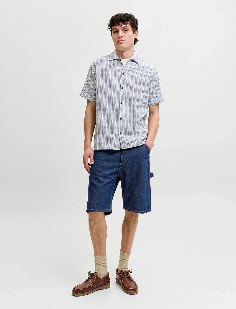 Jack & Jones - JJIALEX JJCARPENTER SHORTS NS 830 - cargo shorts - blue denim - 4