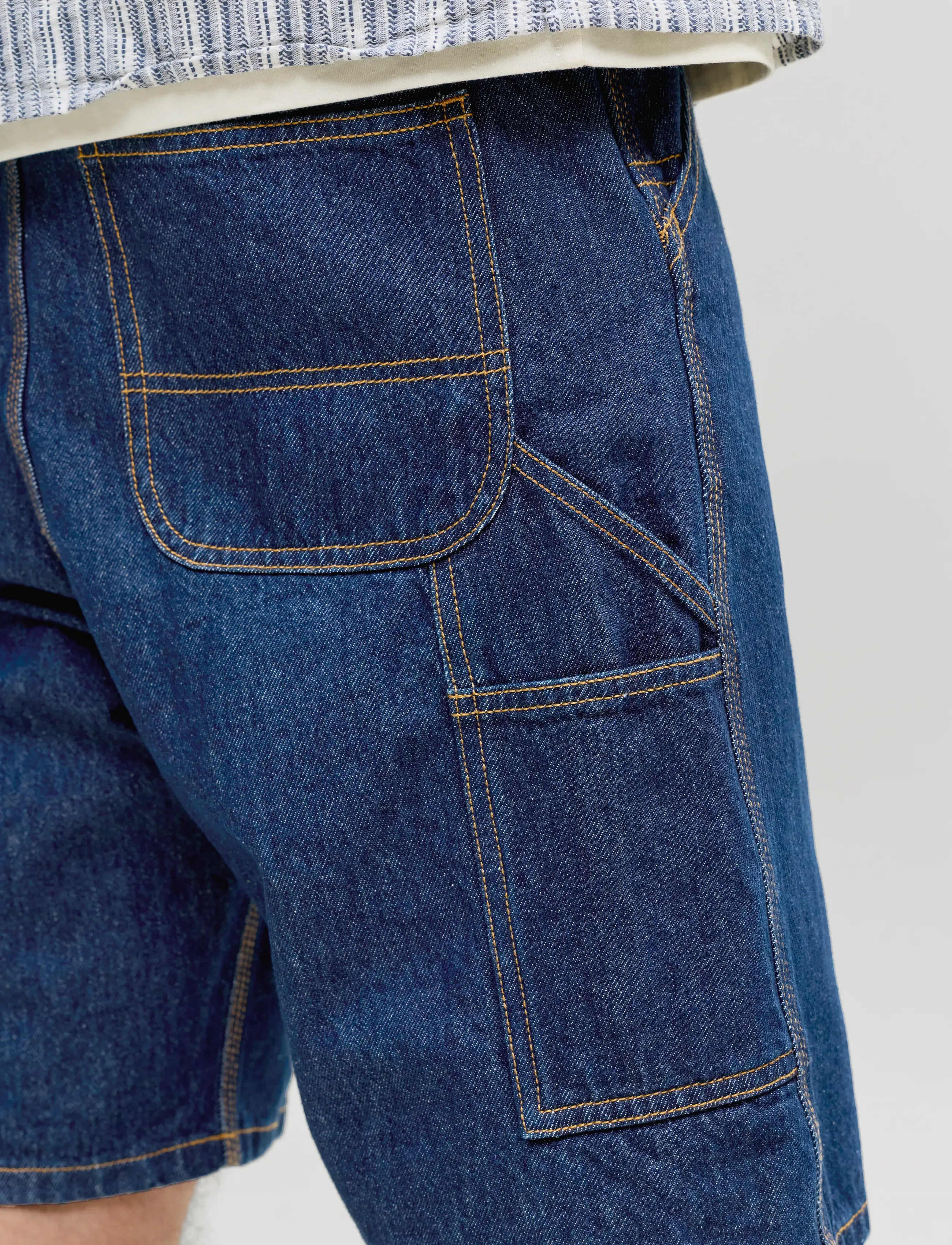 Jack & Jones JJIALEX JJCARPENTER SHORTS NS 830 - Streetstyle - BLUE DENIM / navy