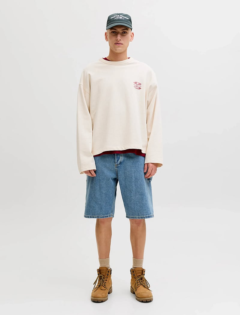 Jack & Jones - JJIALEX JJCARPENTER SHORTS NS 830 - lühikesed kargopüksid - blue denim - 4