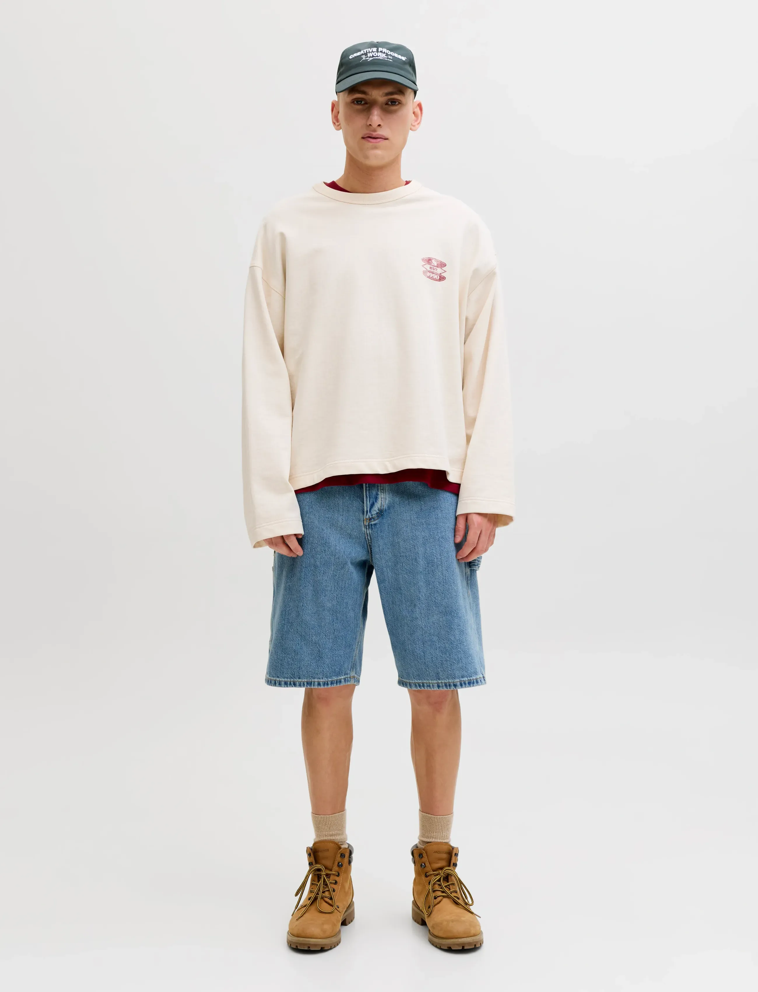 Jack & Jones - JJIALEX JJCARPENTER SHORTS NS 830 - cargo shorts - blue denim - 4