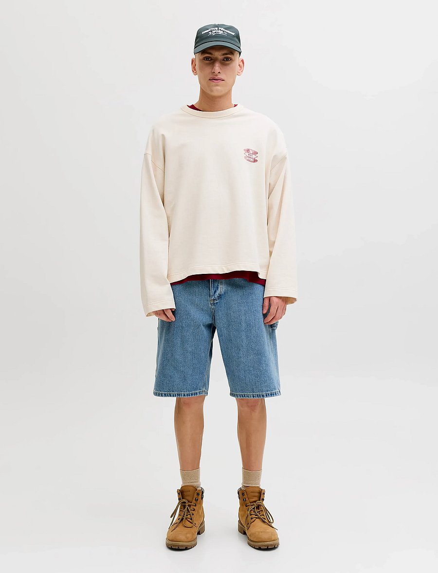 Jack & Jones - JJIALEX JJCARPENTER SHORTS NS 830 - cargo shorts - blue denim - 4
