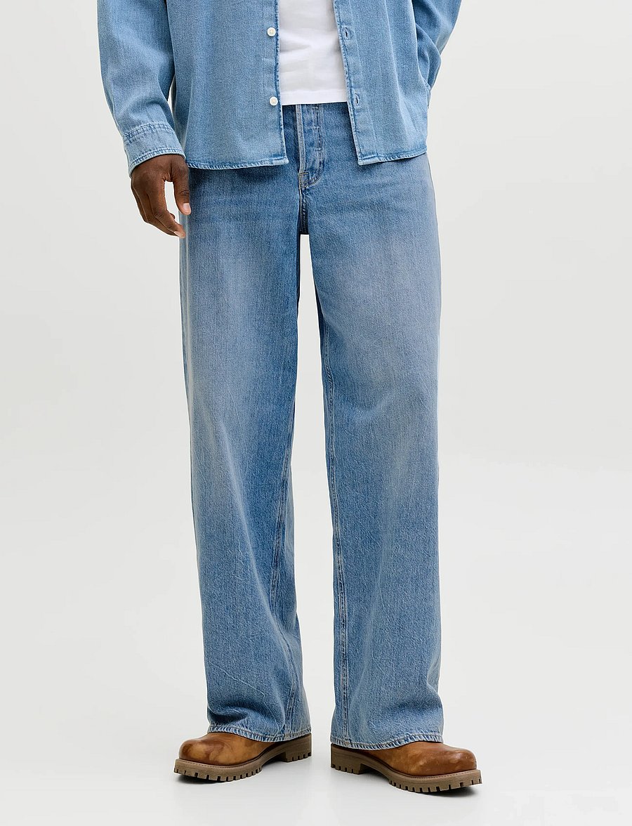 Jack & Jones - JJIDAVE JJORIGINAL NS 200 SN - weite jeans - blue denim - 0