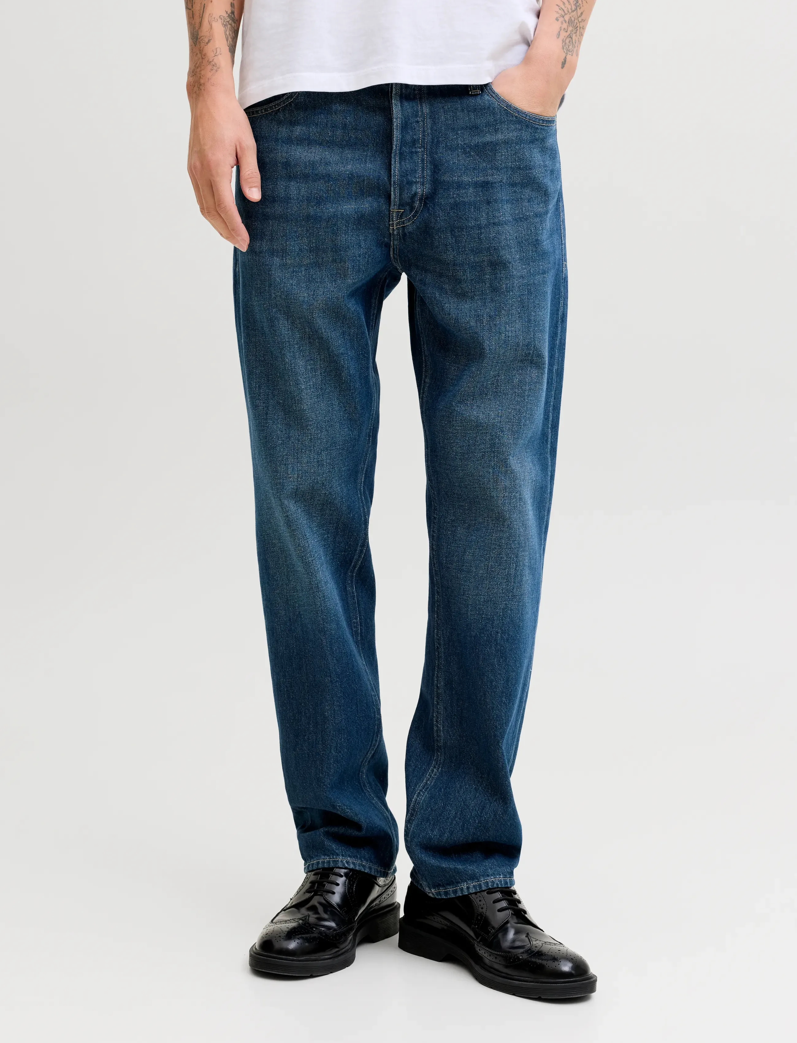 Jack & Jones - JJICHRIS JJORIGINAL NS 403 - regular jeans - blue denim - 0