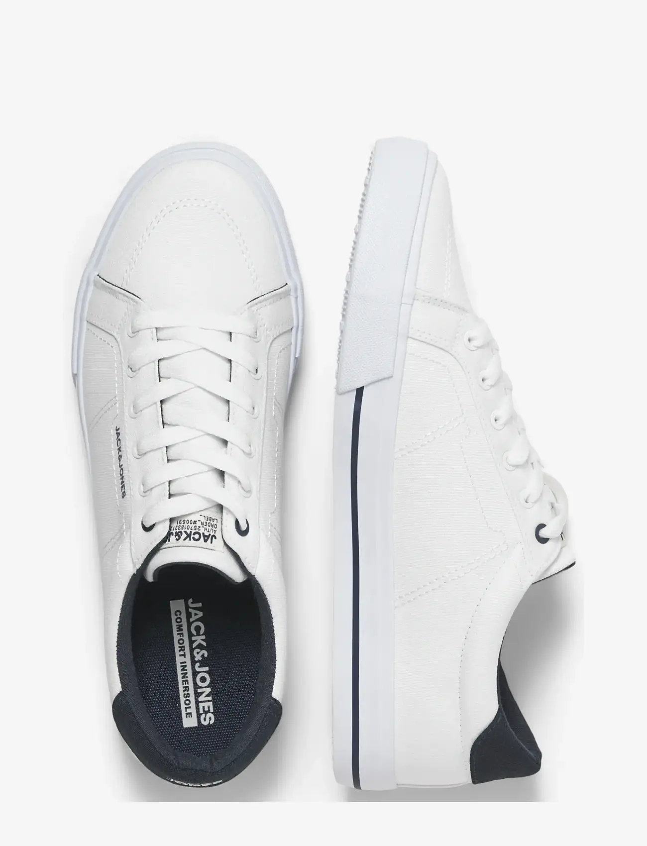 Jack & Jones - JFWJERRY CANVAS SNEAKER NOOS - låga sneakers - white - 3