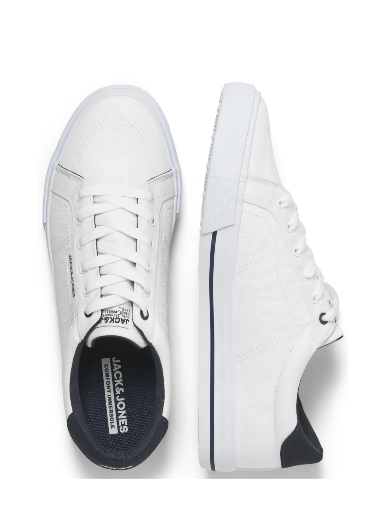 Jack & Jones - JFWJERRY CANVAS SNEAKER NOOS - niedriger schnitt - white - 4