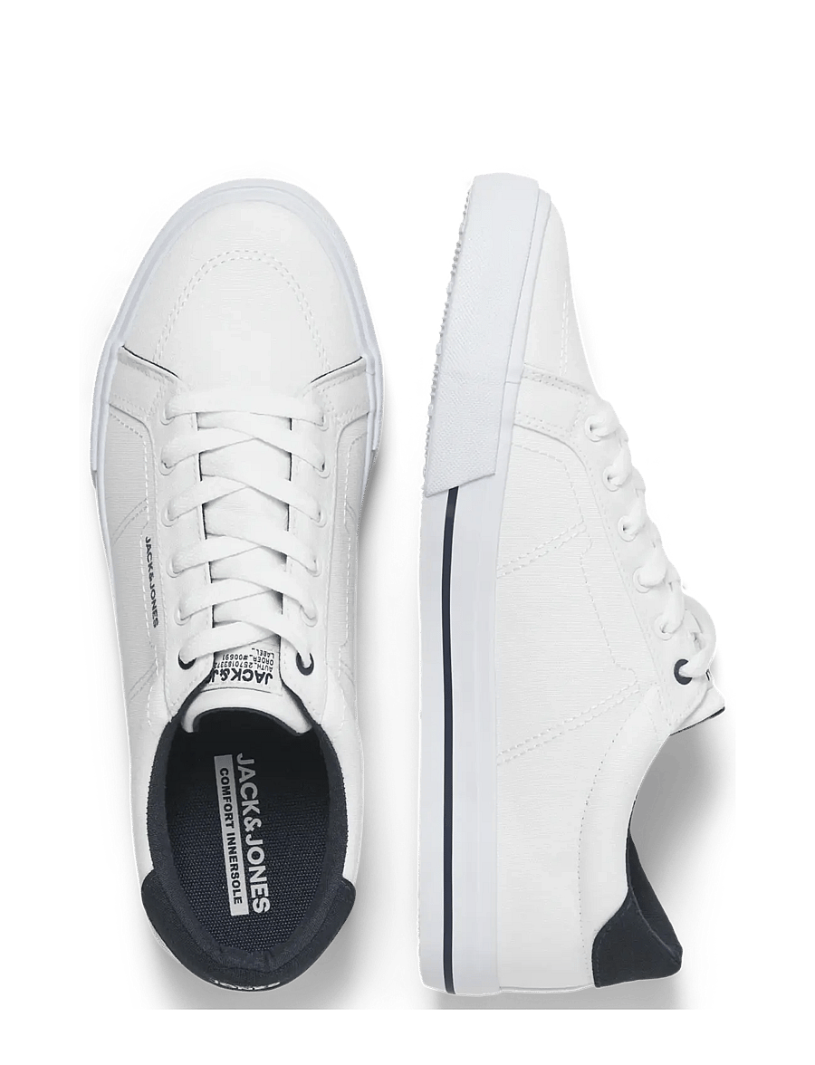 Jack & Jones - JFWJERRY CANVAS SNEAKER NOOS - lave sneakers - white - 4