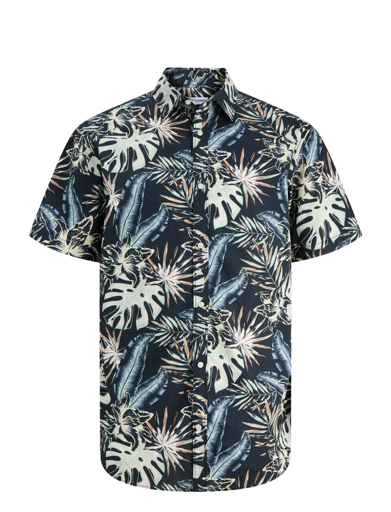 Jack & Jones JJHONOLULU AOP SHIRT SS - Skjorter - BLACK / multi