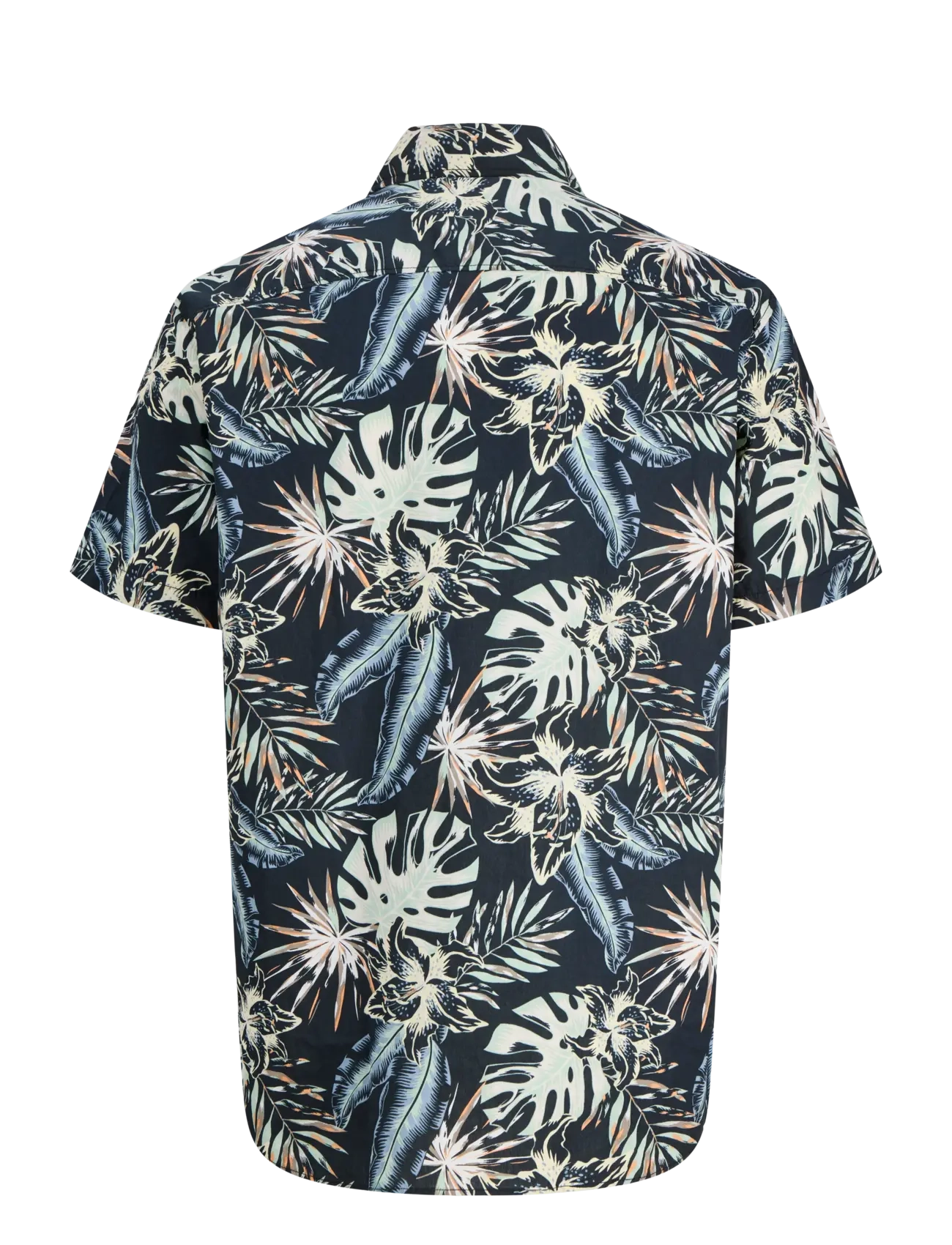 Jack & Jones - JJHONOLULU AOP SHIRT SS - lühikeste varrukatega särgid - black - 2