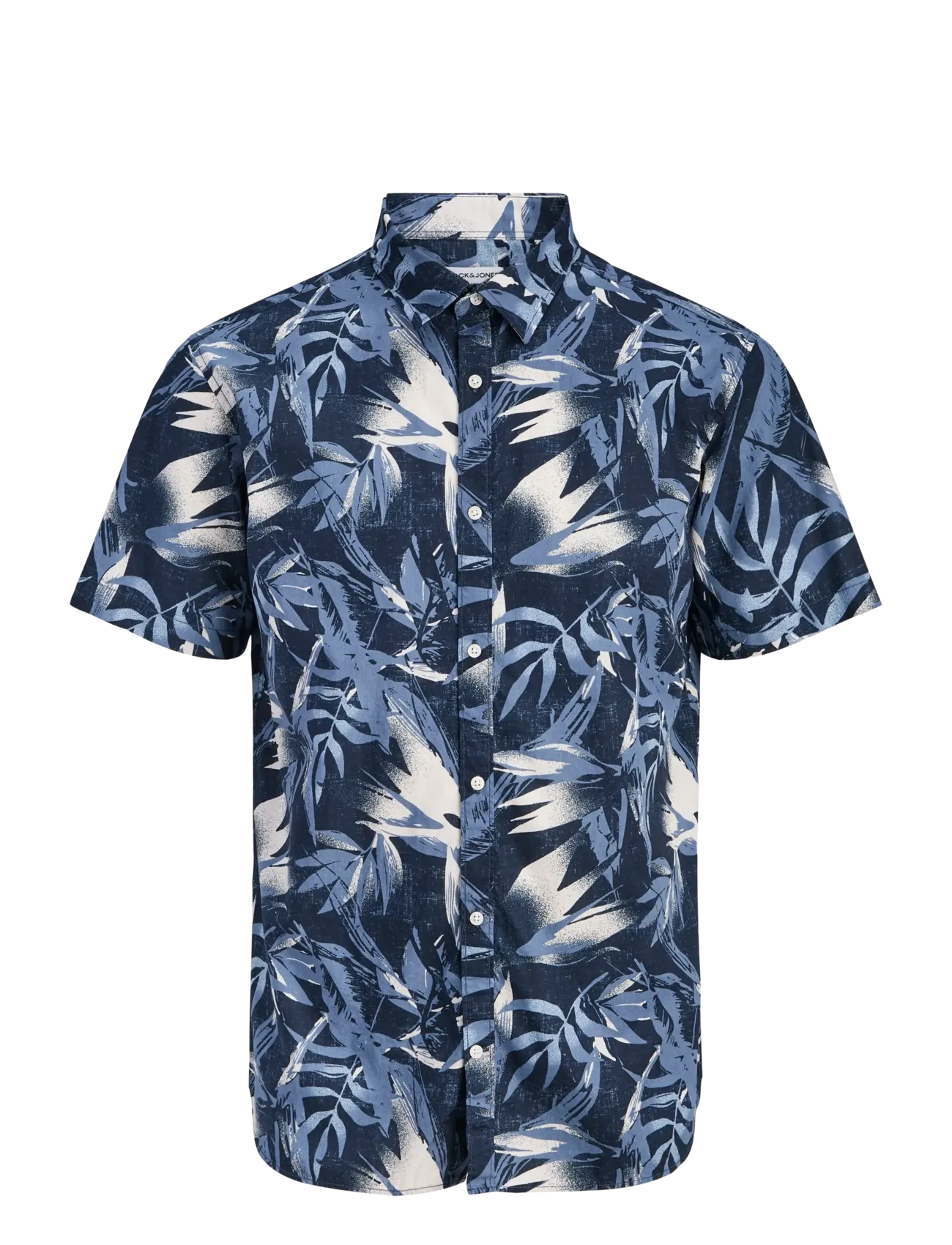 Jack & Jones JJHONOLULU AOP SHIRT SS - Skjorter - NAVY BLAZER / navy