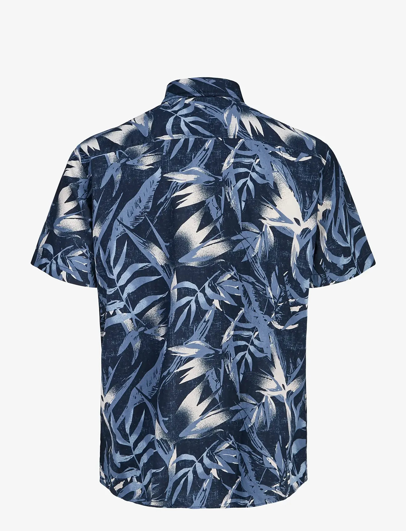 Jack & Jones - JJHONOLULU AOP SHIRT SS - kortærmede skjorter - navy blazer - 2